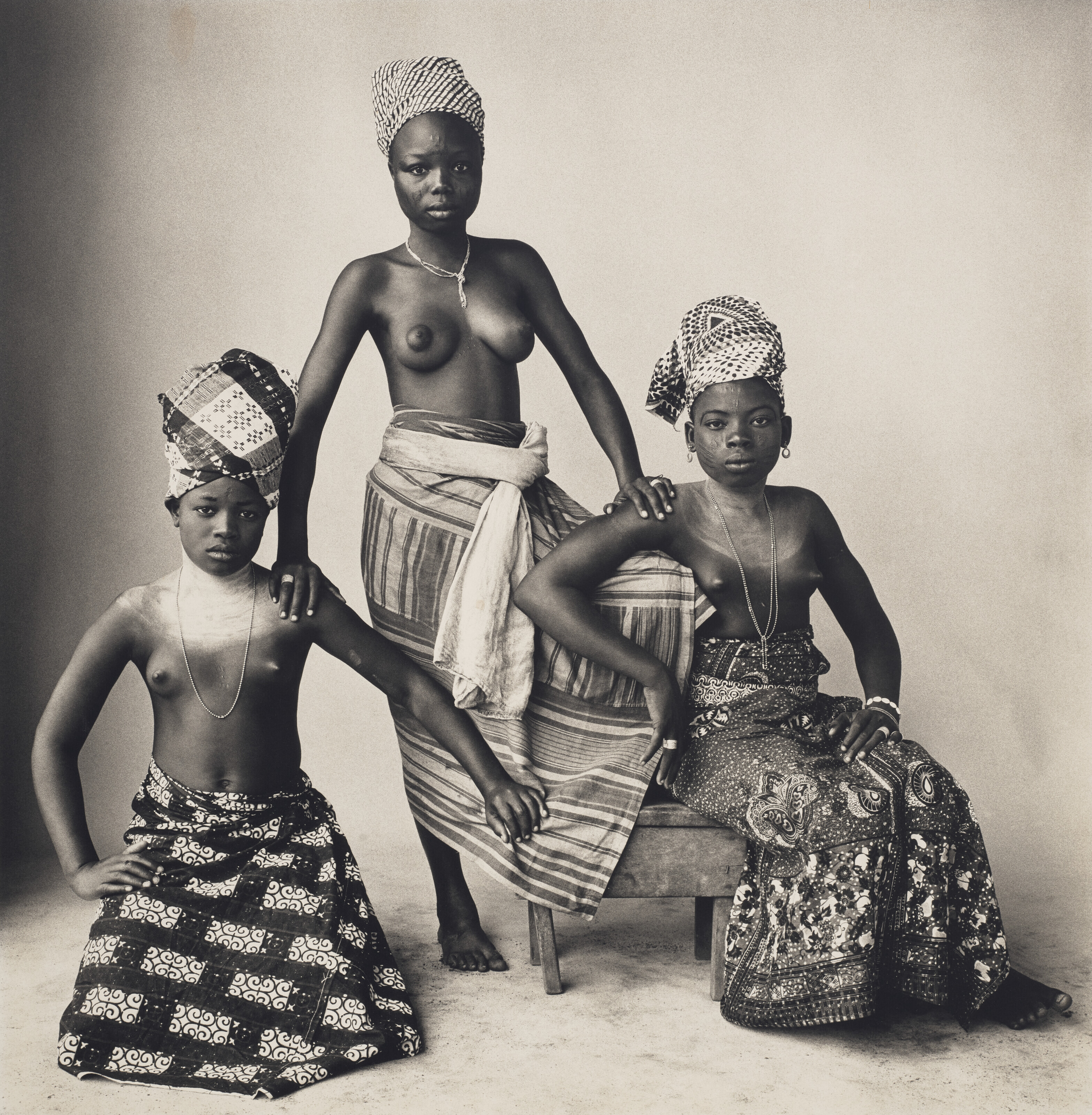 Catalog image of Three Dahomey Girls (2), 1974