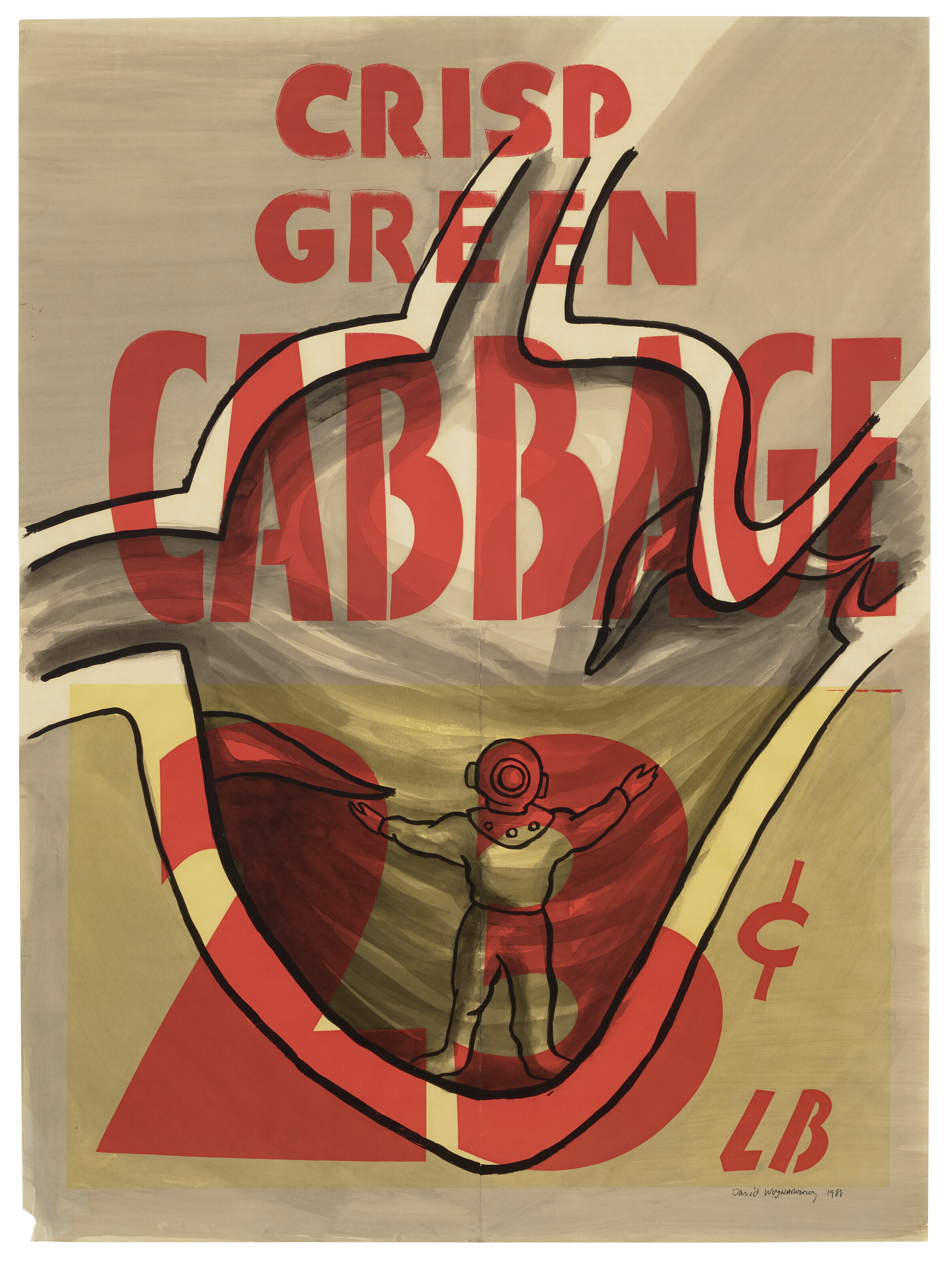 Catalog image of Untitled (Crisp Green Cabbage – Supermarket Poster)