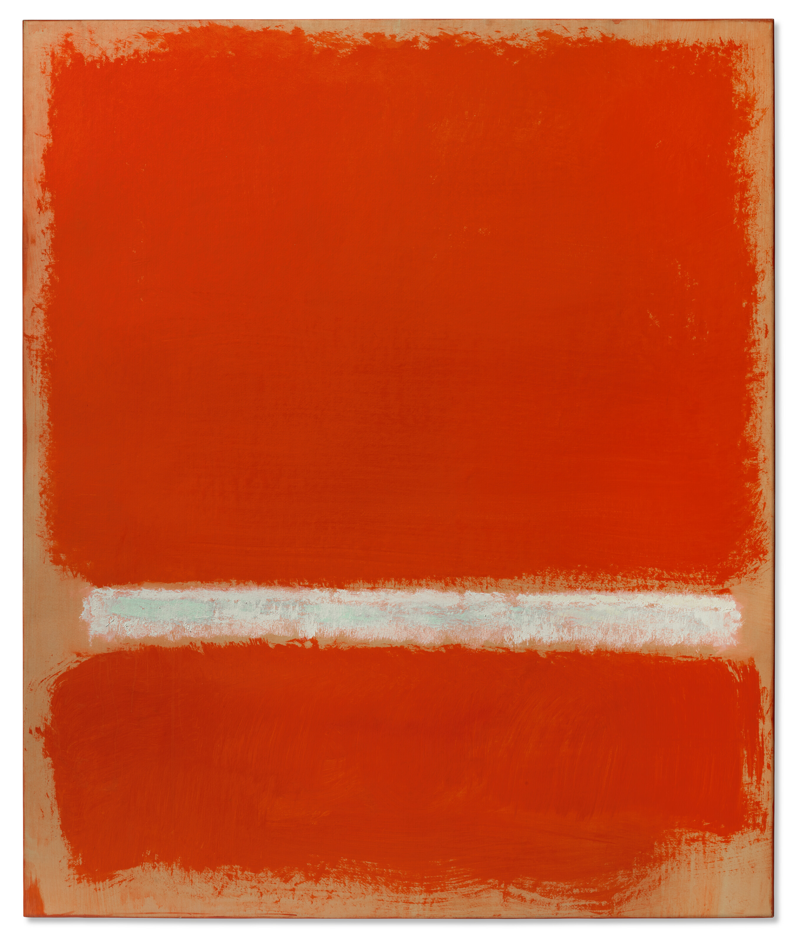Mark Rothko, Untitled, 1969. Acrylic on paper laid down on canvas. 48&frac12; x 40&frac12; in (123.2 x 102.9 cm). Sold for $17,565,000 in 20th Century Evening Sale on 17 November 2022 at Christie&rsquo;s in New York