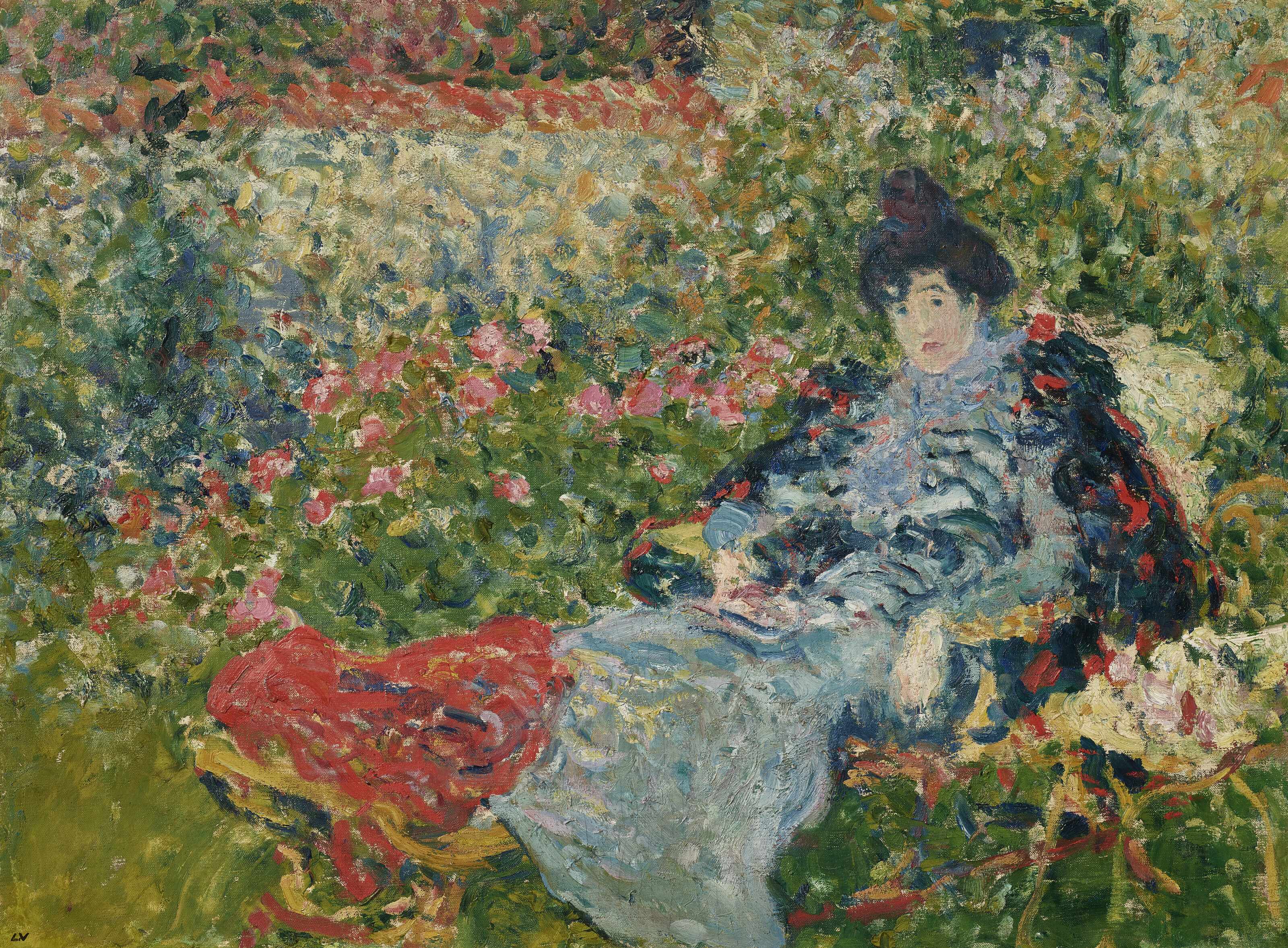 LOUIS VALTAT (1869-1952), Gabrielle Valtat au jardin | Christie's