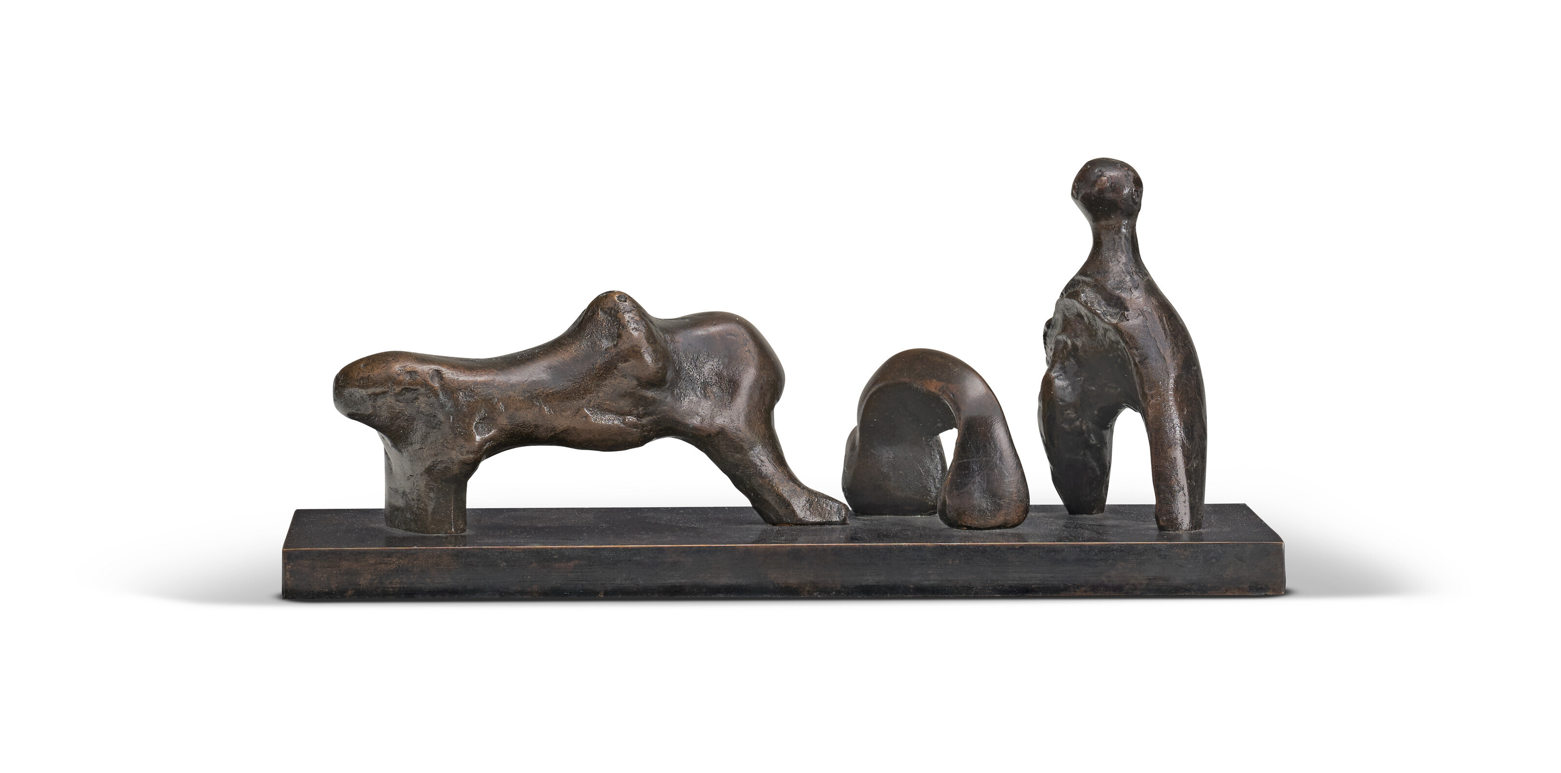 Three Piece Reclining Figure: Maquette No. 4