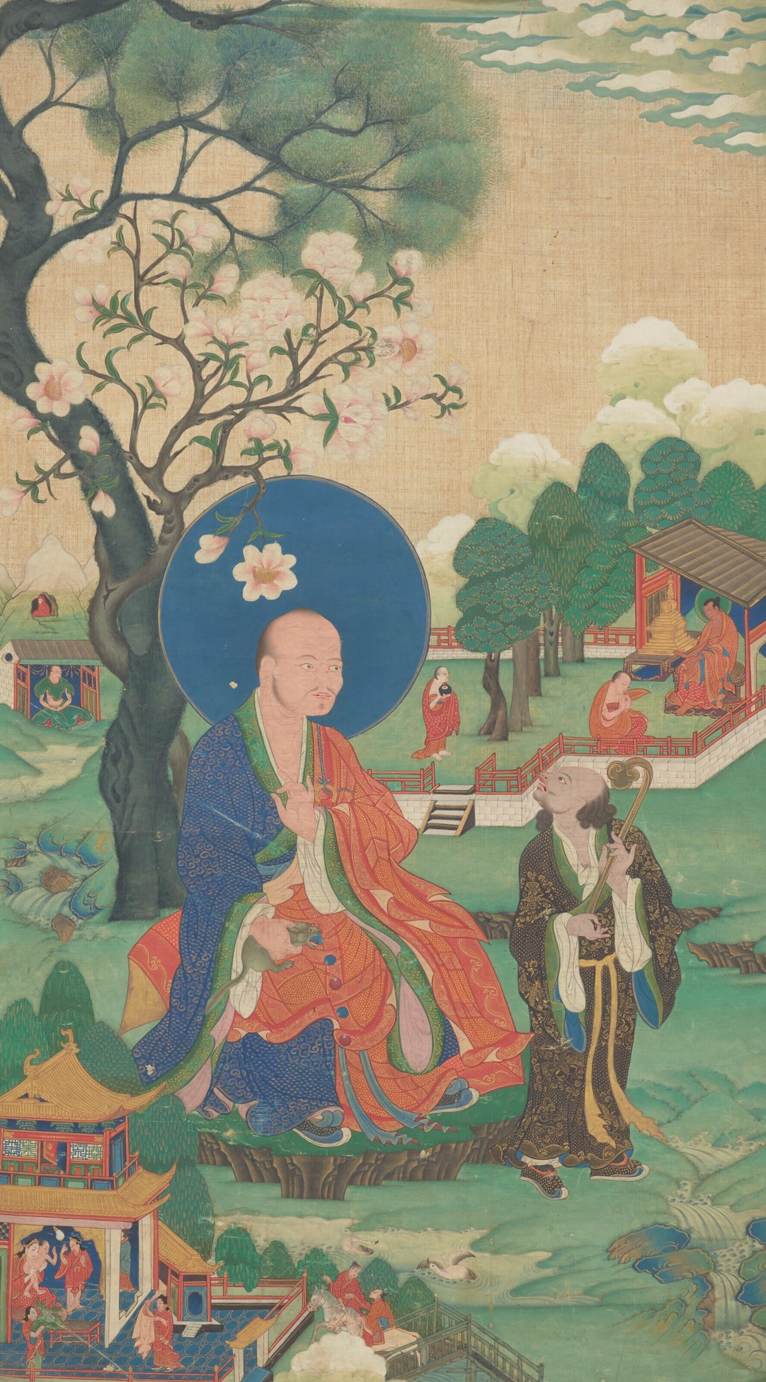 A PAINTING OF THE ARHAT BAKULA, TIBET OR CHINA, 18TH CENTURY | Christie's