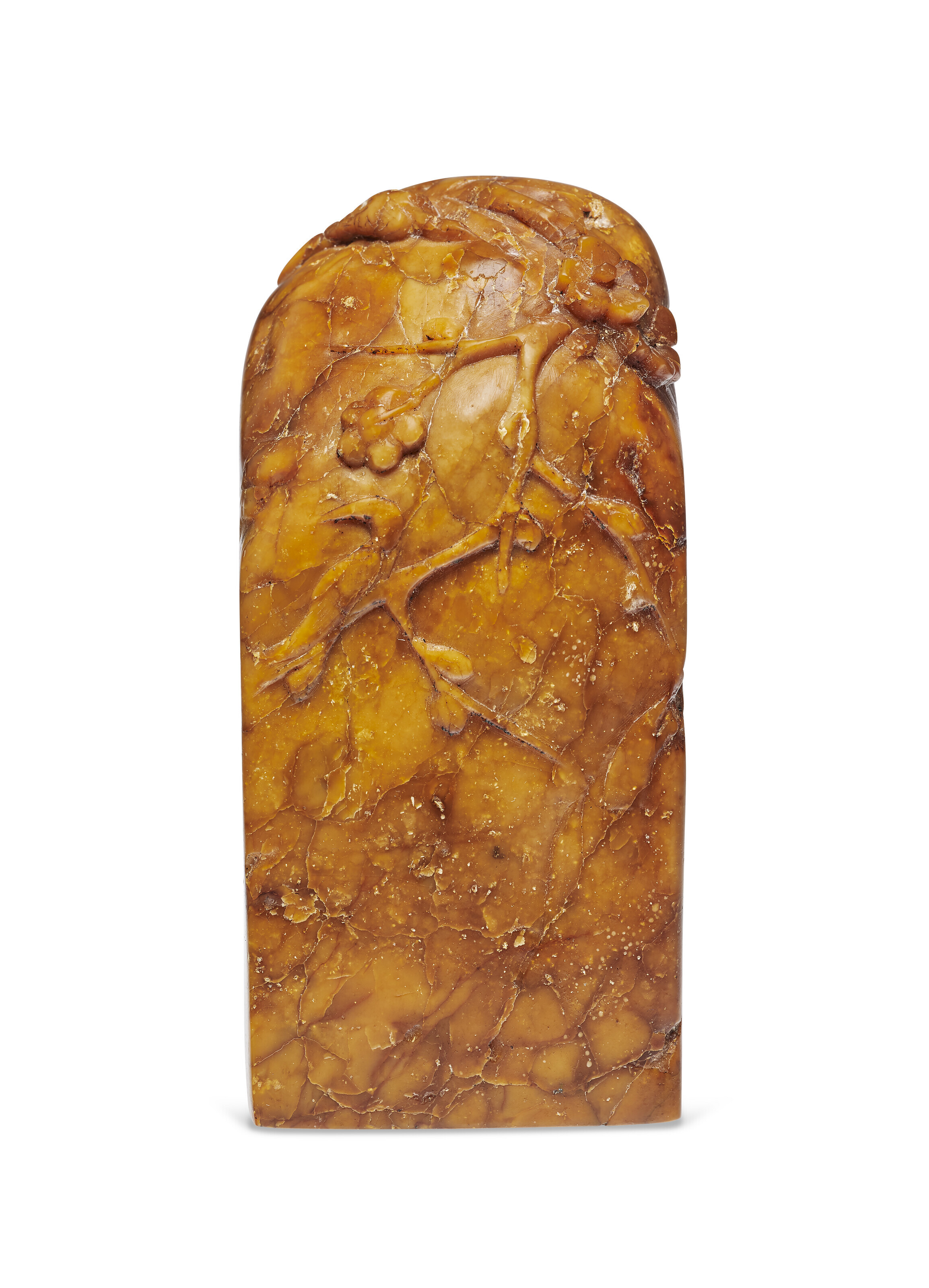 A LARGE YELLOW SOAPSTONE SEAL, Christie’s