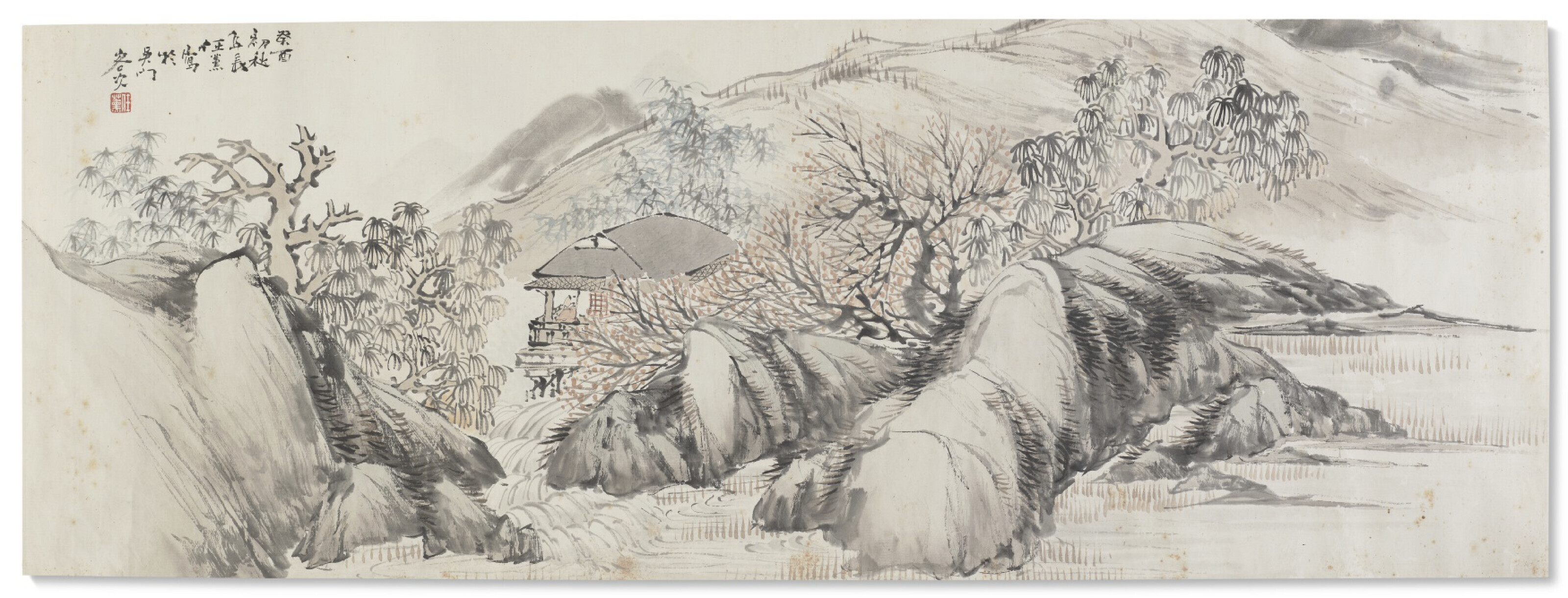 REN XUN (18351893), Scholar by the Waterfall Christie’s