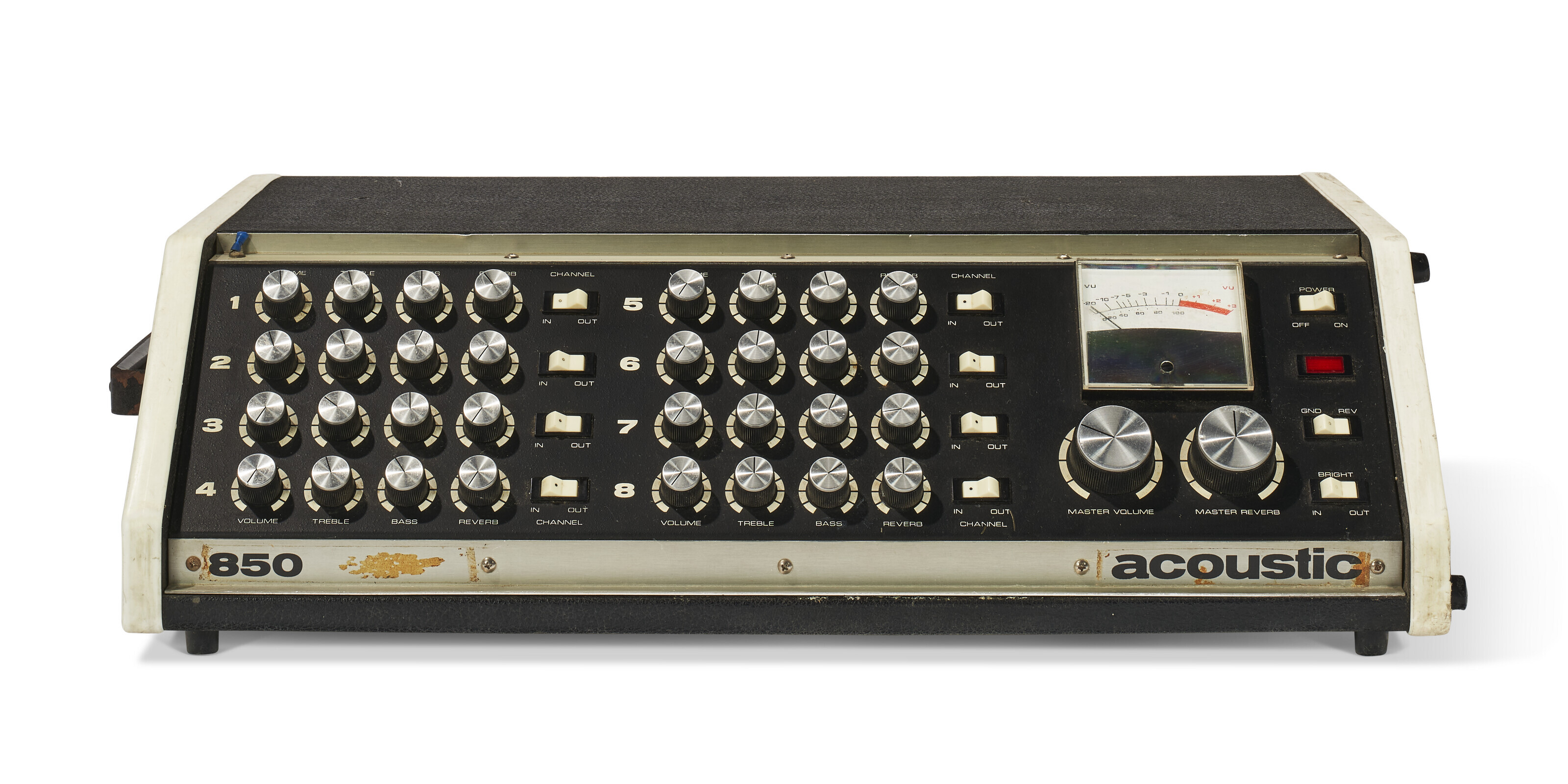 8 CHANNEL MODEL 850 MIXER WITH TWO MODEL 804 TRANDUCER SPEAKER