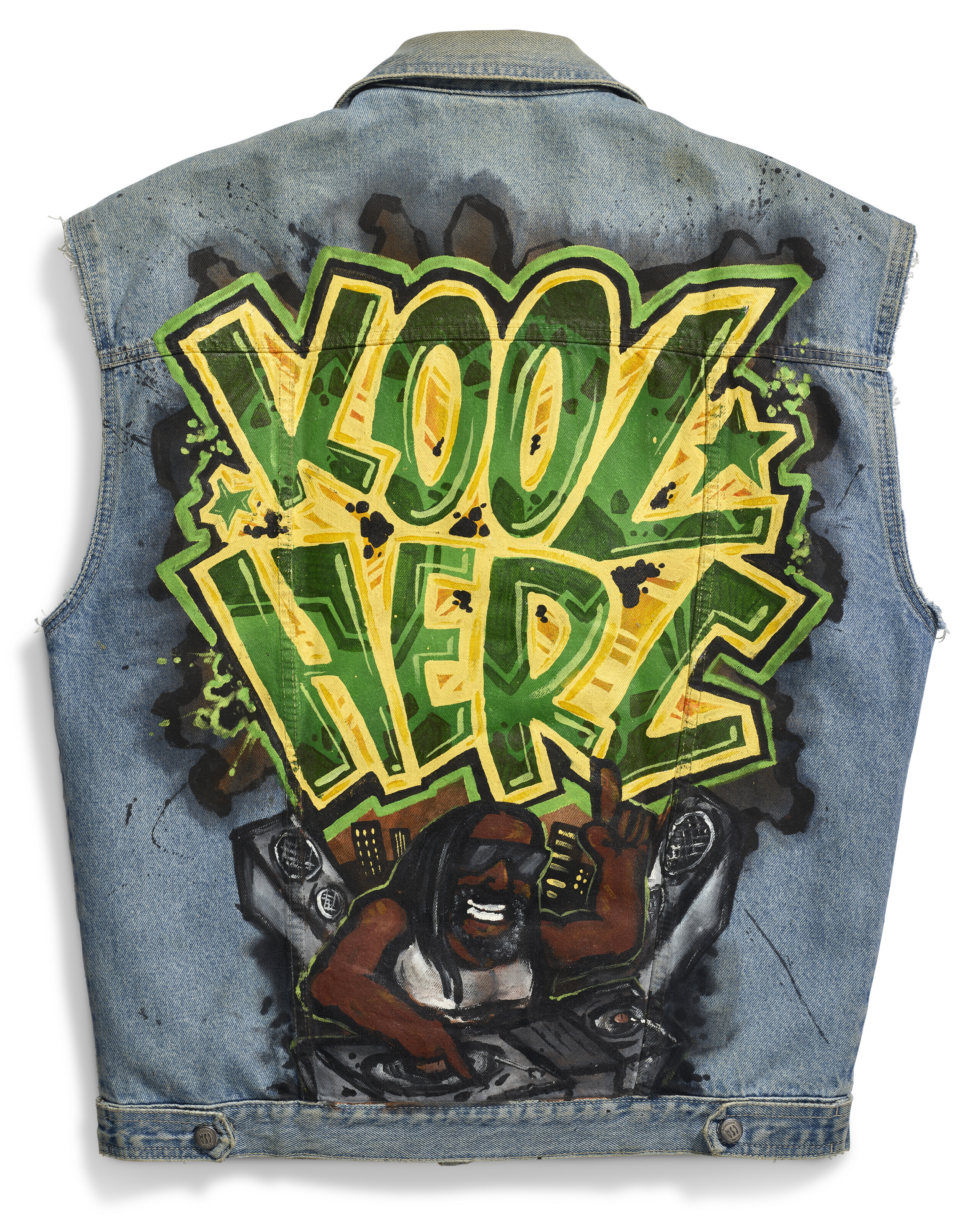 Liberty Blues Denim Vest  King Size