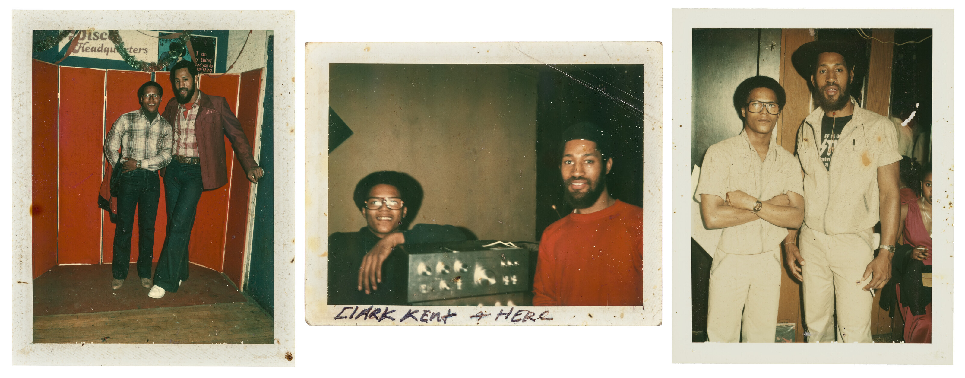 A GROUP OF THREE POLAROID PORTRAITS OF CLARK KENT & KOOL HERC: ONE
