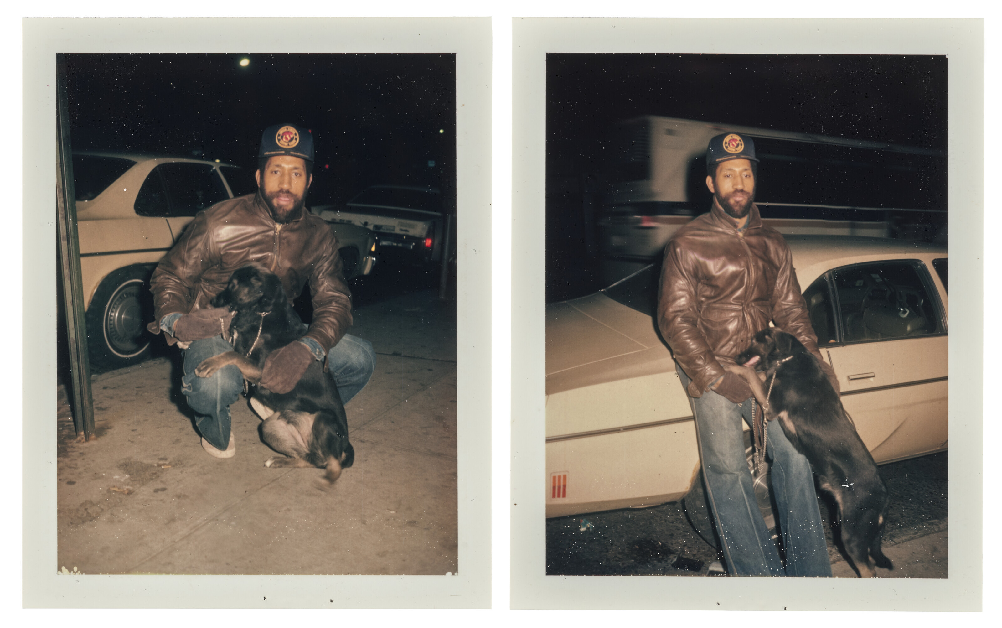 TWO POLAROID PORTRAITS OF DJ KOOL HERC AT AN AFTER-HOURS SPOT