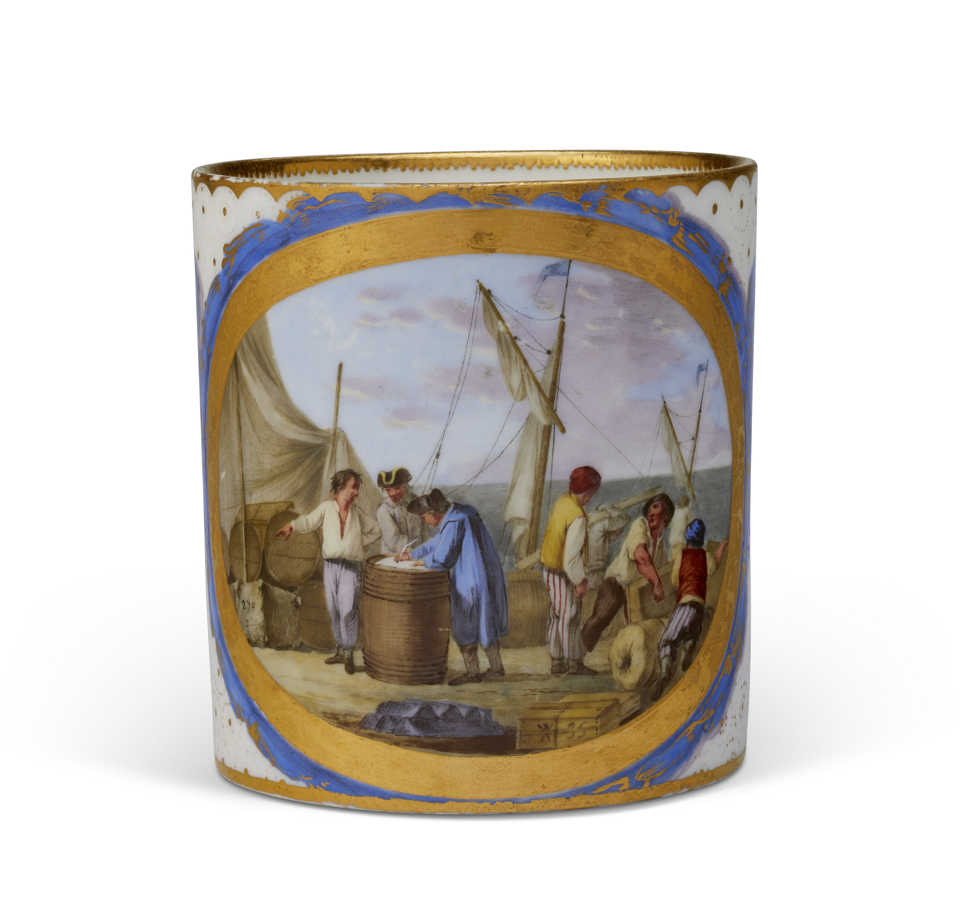 Catalog image of CIRCA 1775, BLUE INTERLACED L'S MARK, THE PAINTING ATTRIBUTED TO J.-B. ETIENNE GENEST