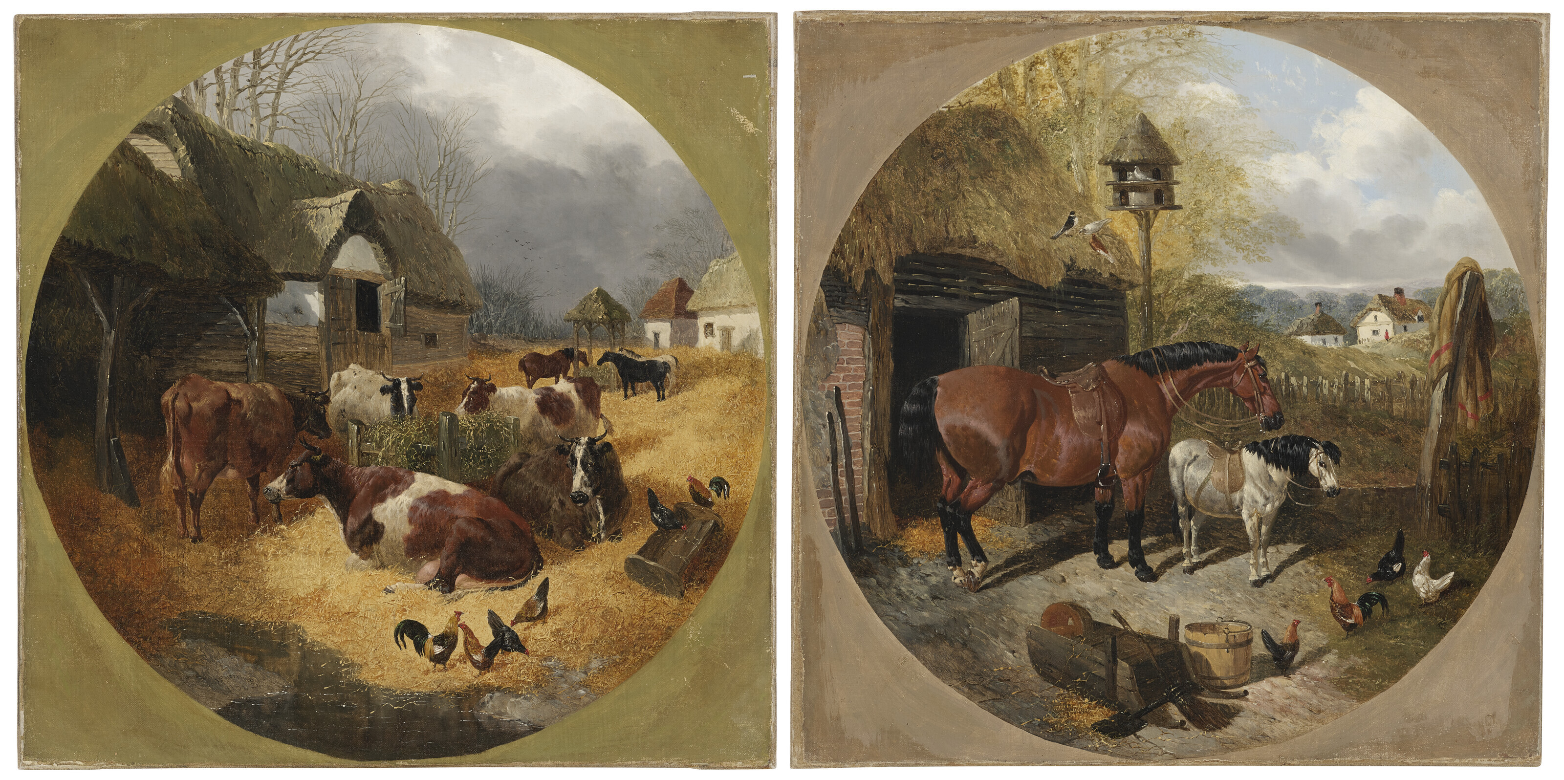 Catalog image of Two farmyard scenes