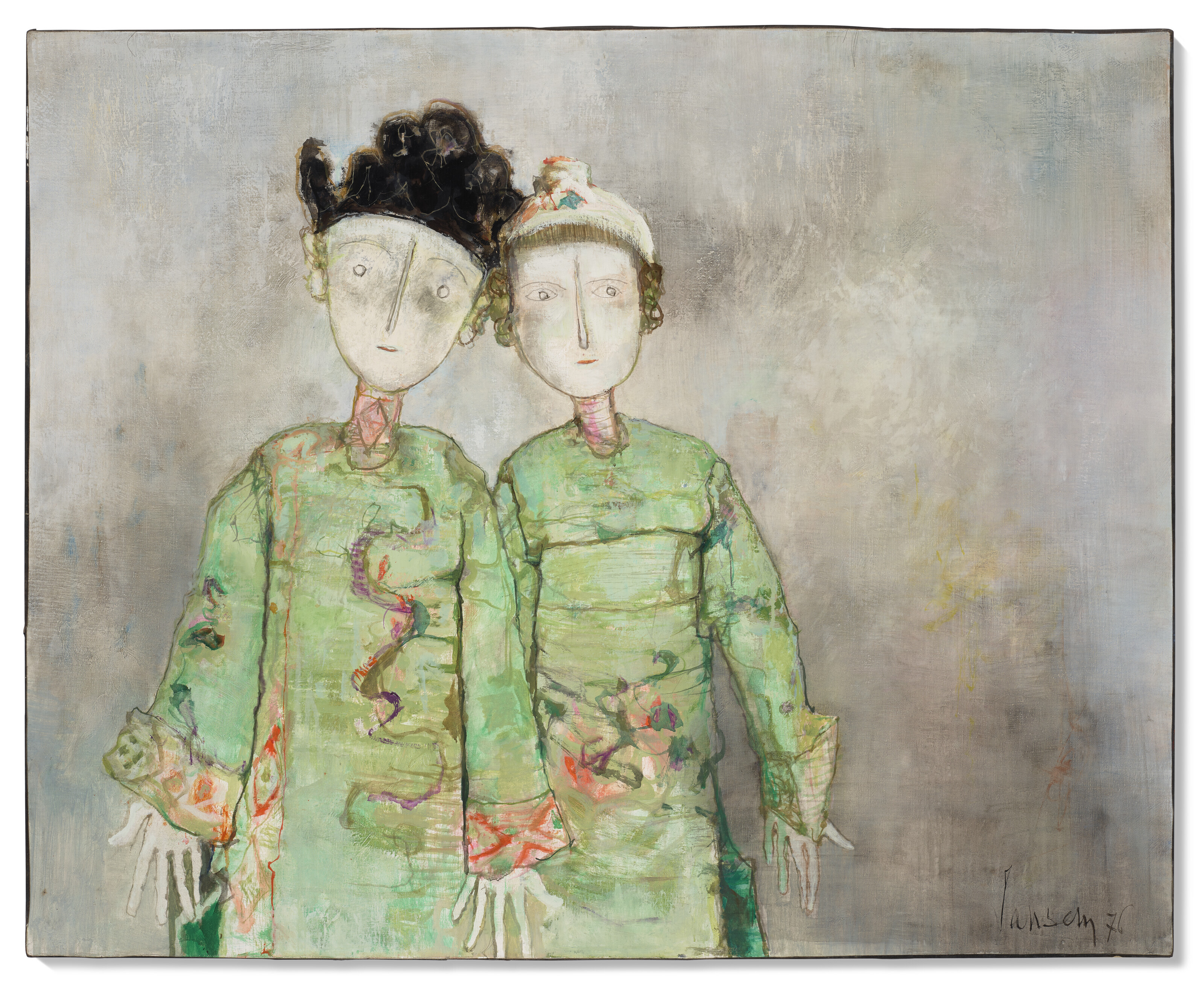 JEAN JANSEM (FRENCH, 1920-2013), Les deux poupees vertes | Christie’s