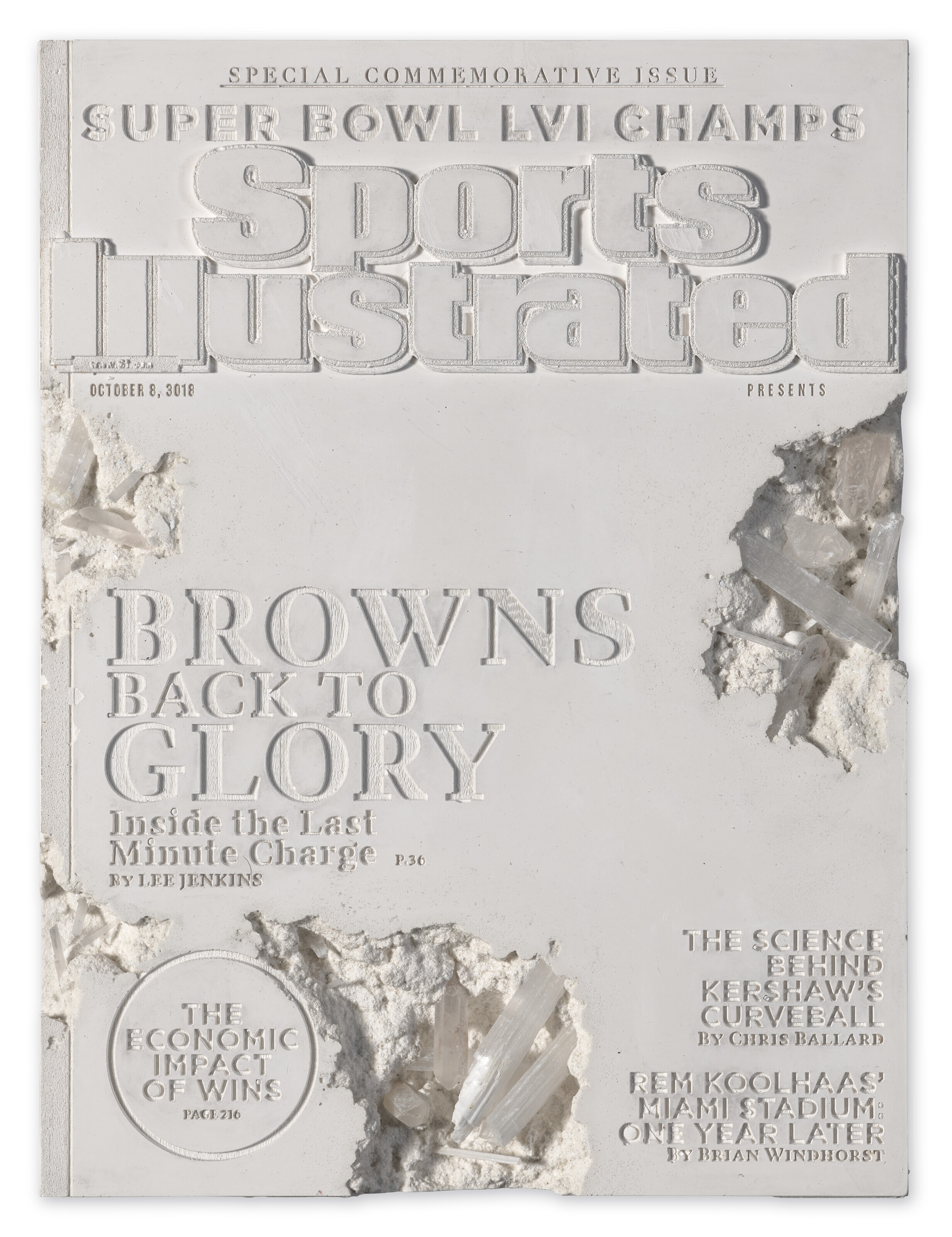 DANIEL ARSHAM (B. 1980), Quartz Eroded Sports Illustrated Christie’s