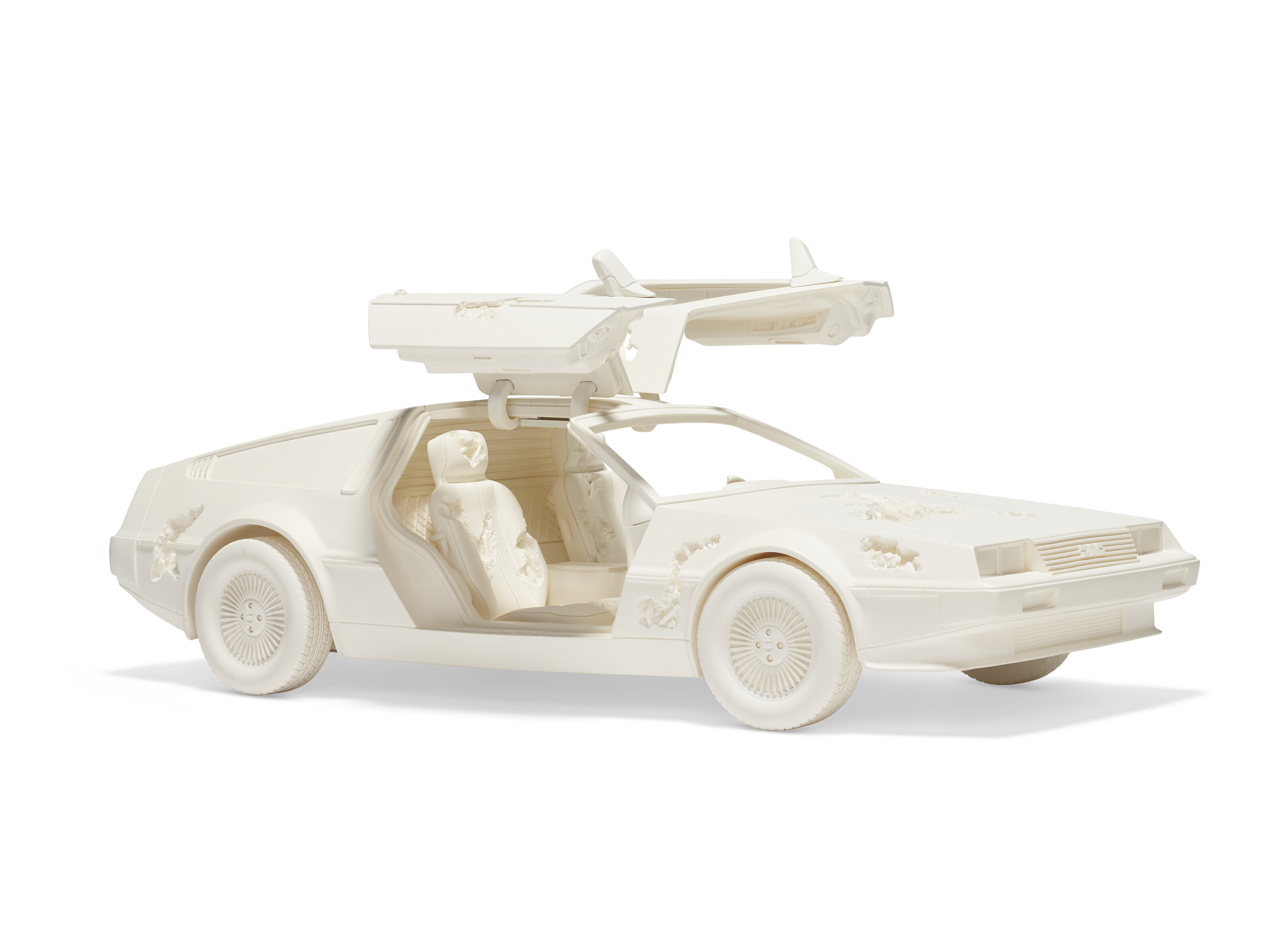 daniel arsham eroded delorean figure