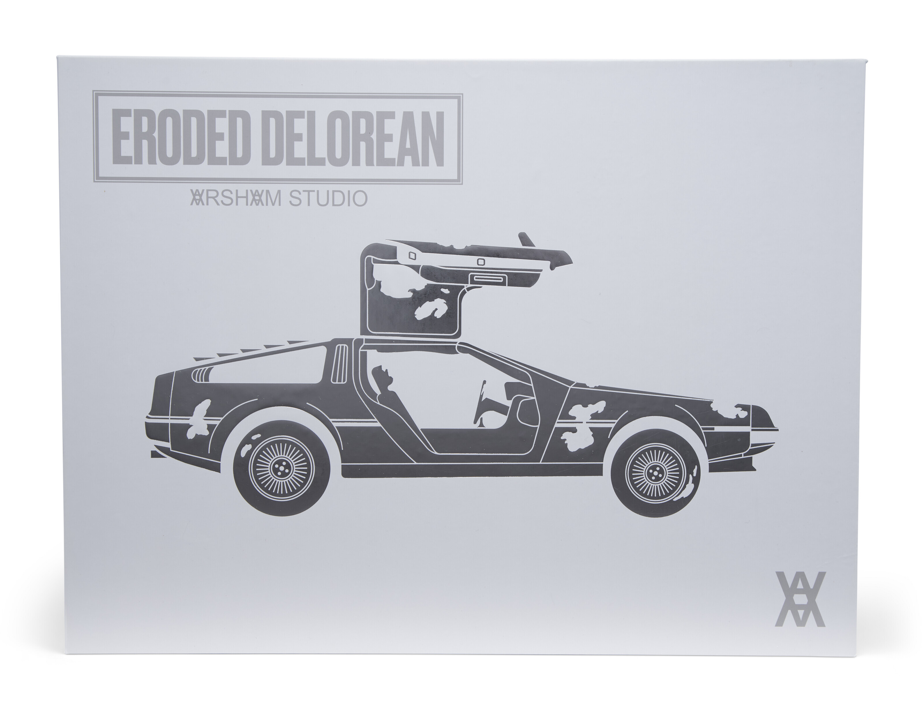 ダニエル・アーシャム限定版「侵食されたデロリアン」自動車彫刻