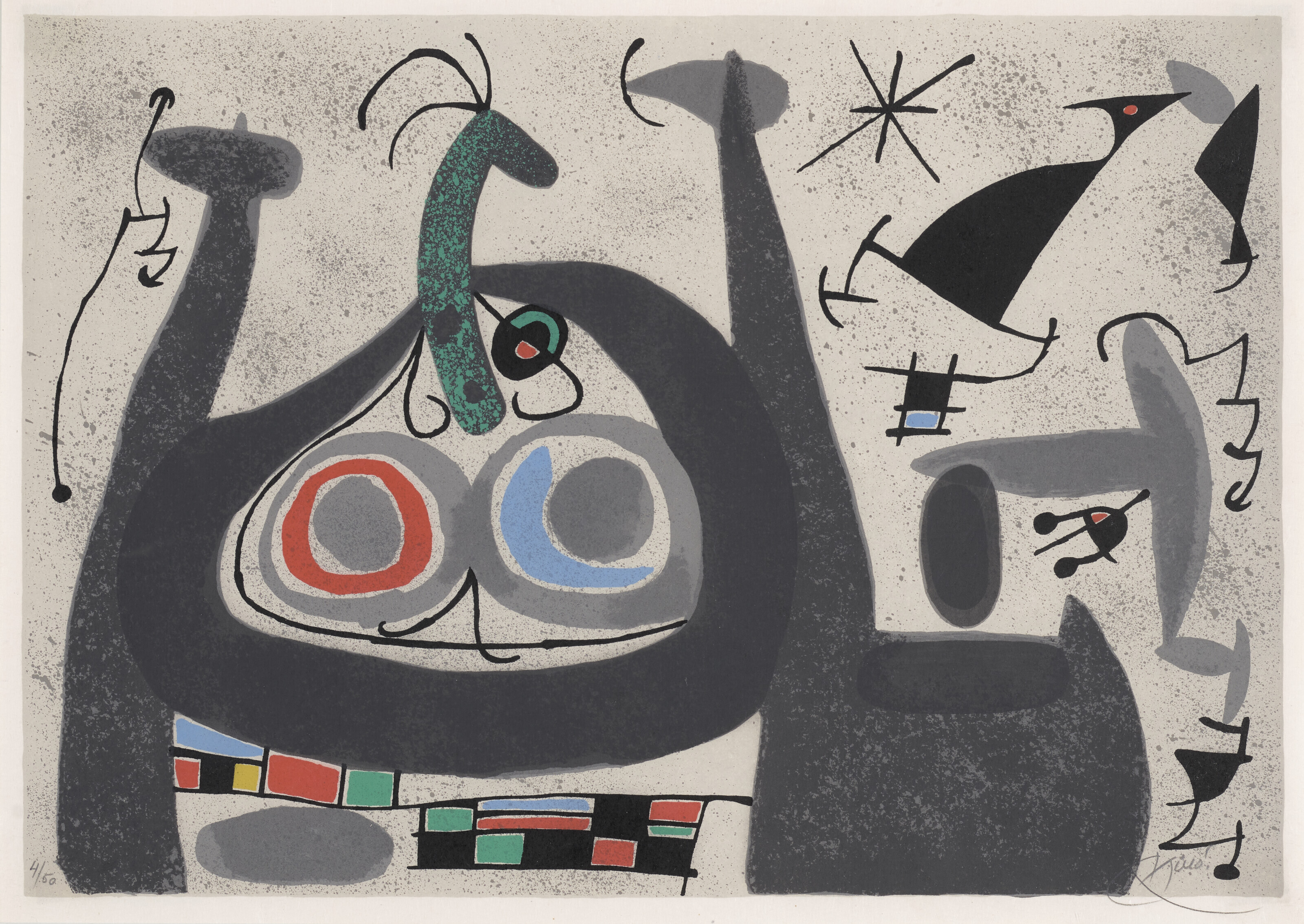 JOAN MIRO (1893-1983), Untitled, from Le lézard aux plumes d'or