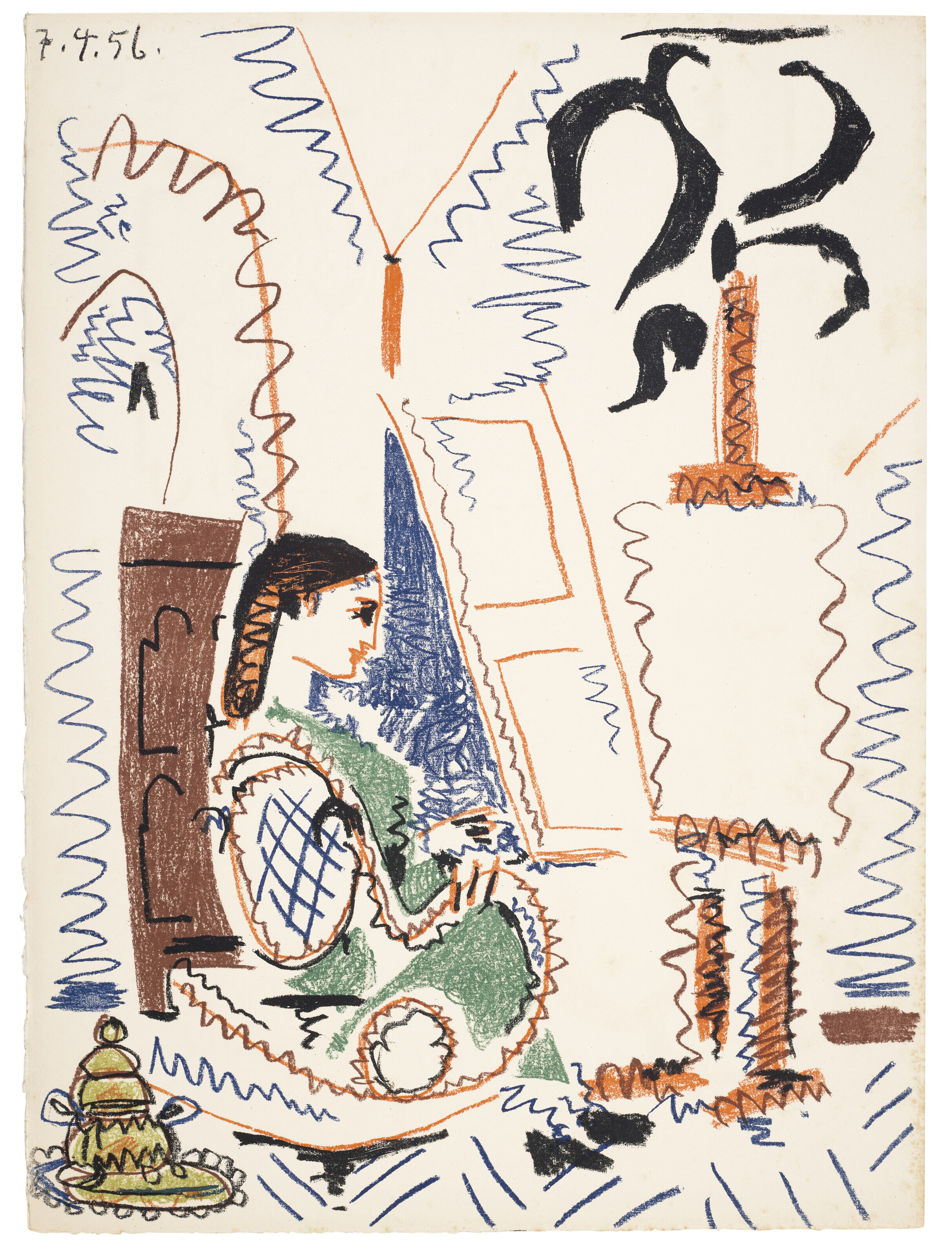 PABLO PICASSO (1881-1973), Dans l'atelier de Picasso