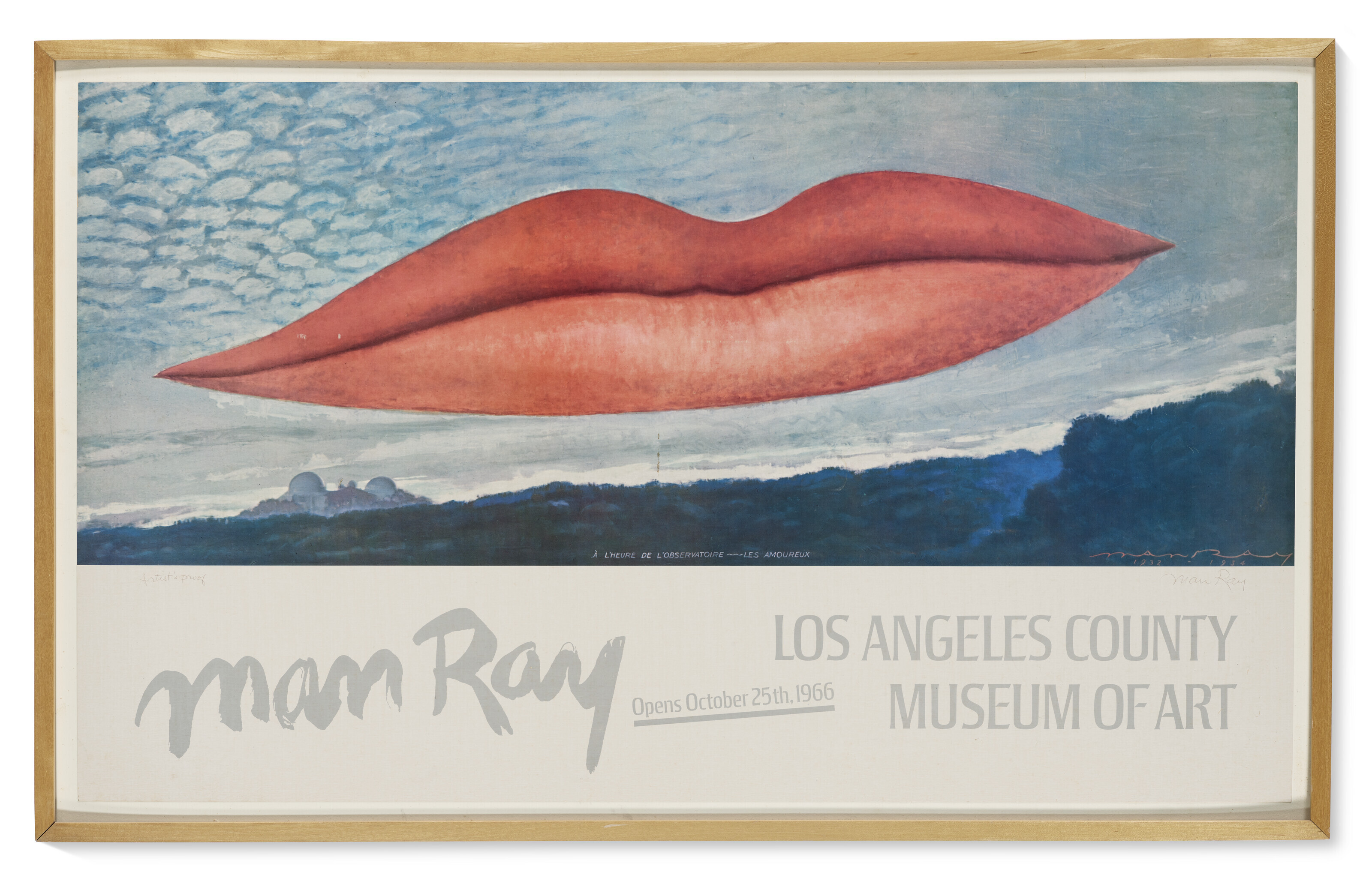 Exhibition Poster for Man Ray at Los Angeles County Museum of Art
