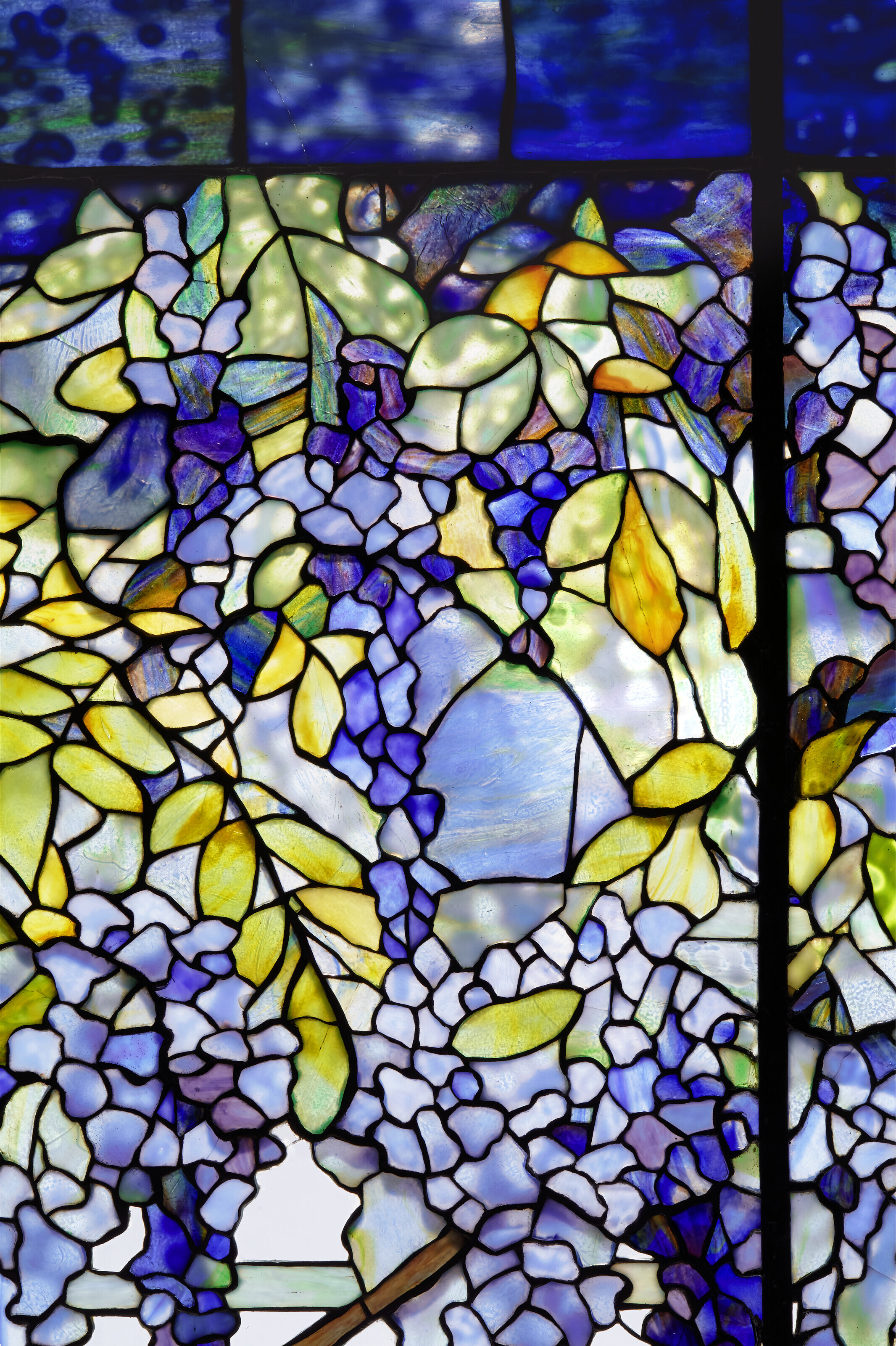 TIFFANY STUDIOS, Important 'Wisteria' Transom Window from the