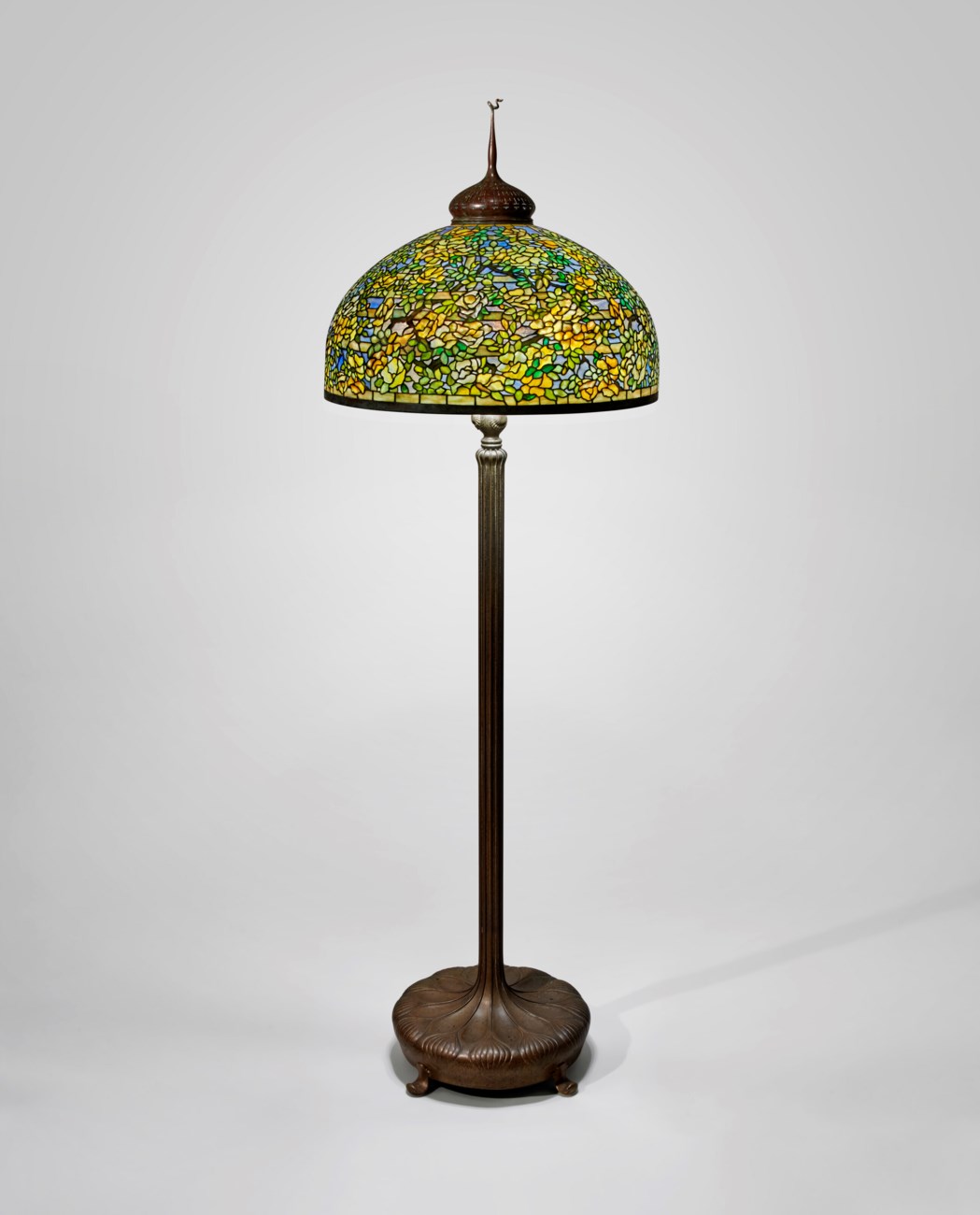 TIFFANY STUDIOS, Rare 'Yellow Rose' Floor Lamp, circa 1905 Christie's