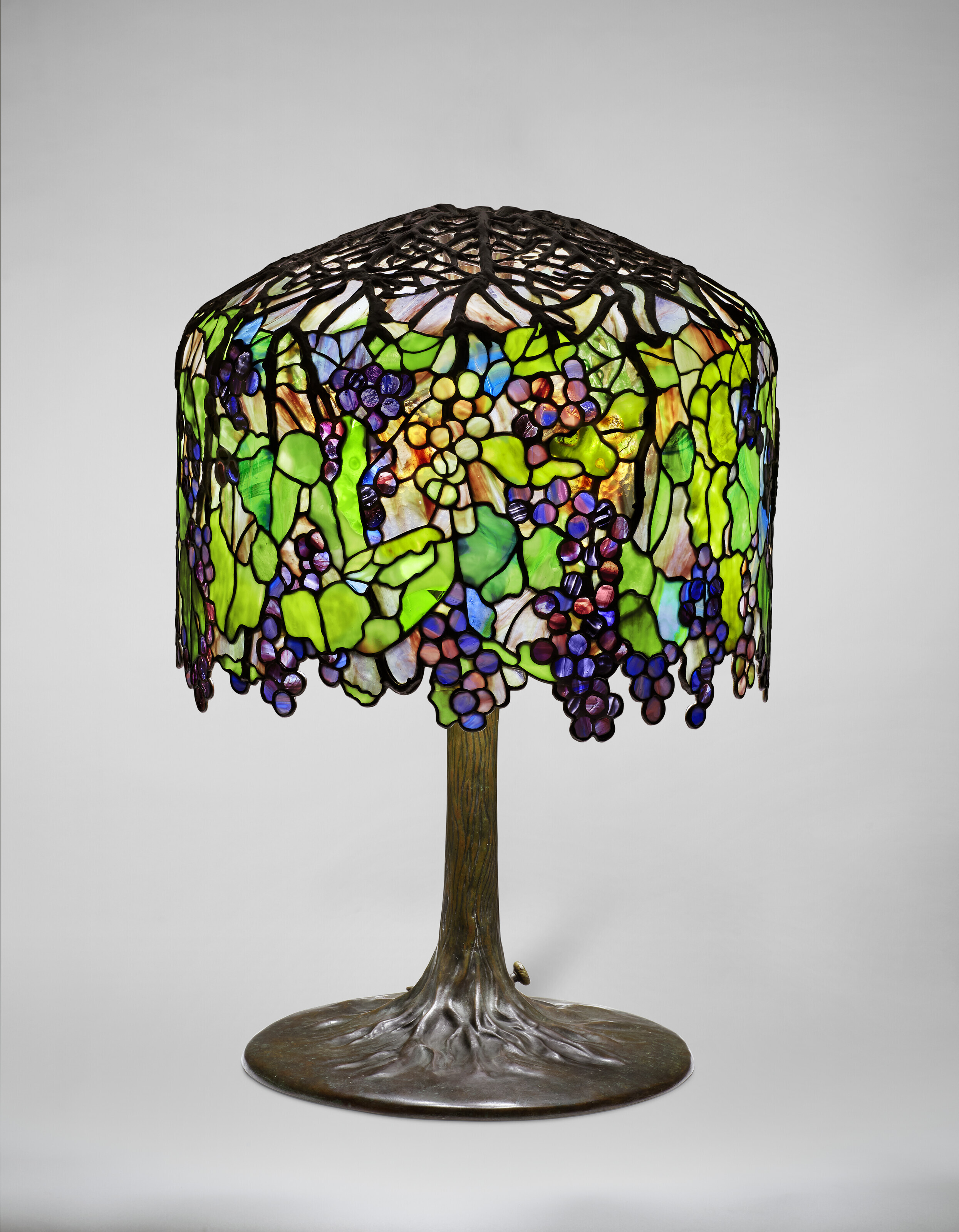 TIFFANY STUDIOS, Rare 'Yellow Rose' Floor Lamp, circa 1905