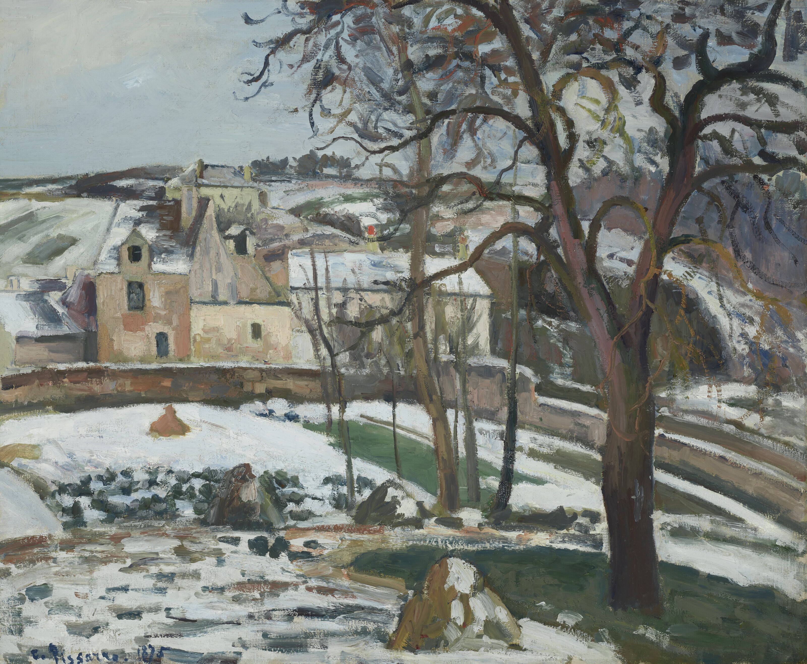 Effet de neige à L'Hermitage, Pontoise