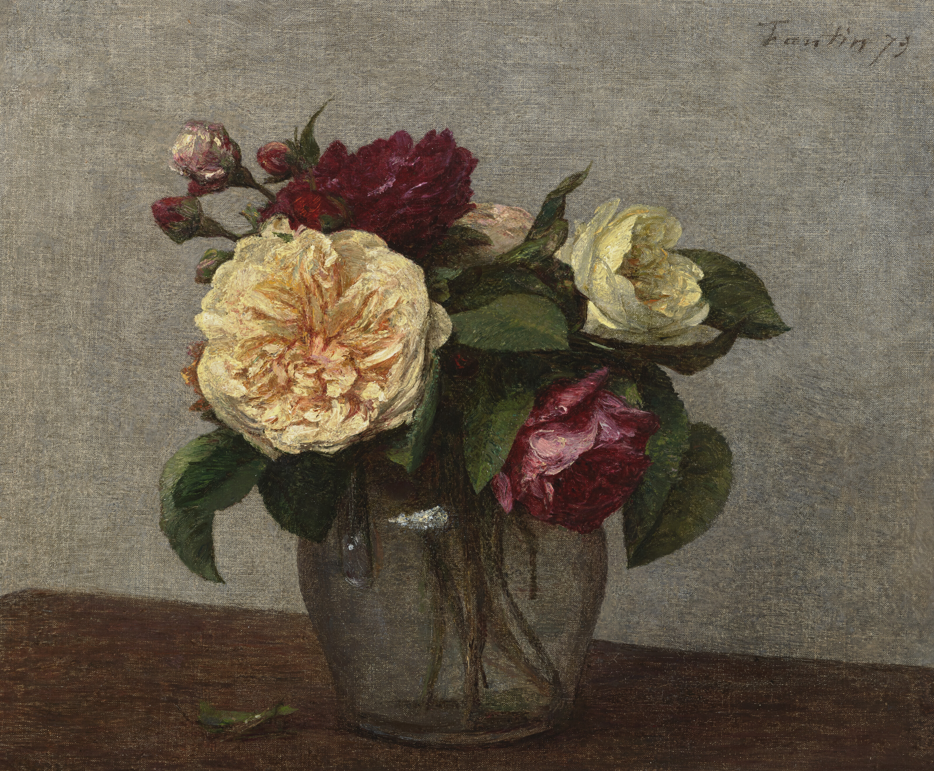 HENRI FANTIN-LATOUR (1836-1904), Roses jaunes et rouges | Christie