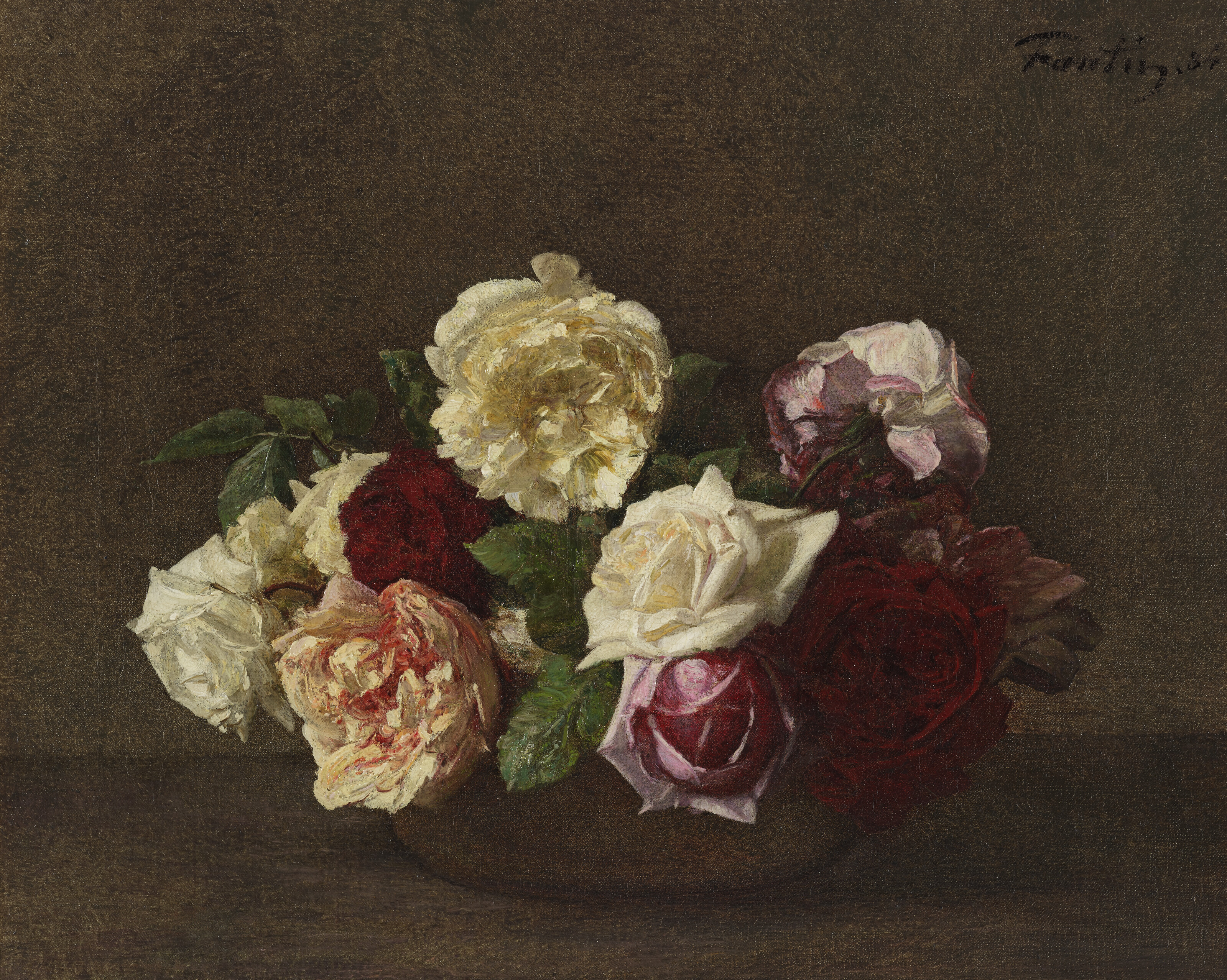 Henri Fantin-Latour、Petites roses Henri Fantin-Latour | Petites roses (1875) | MutualArt