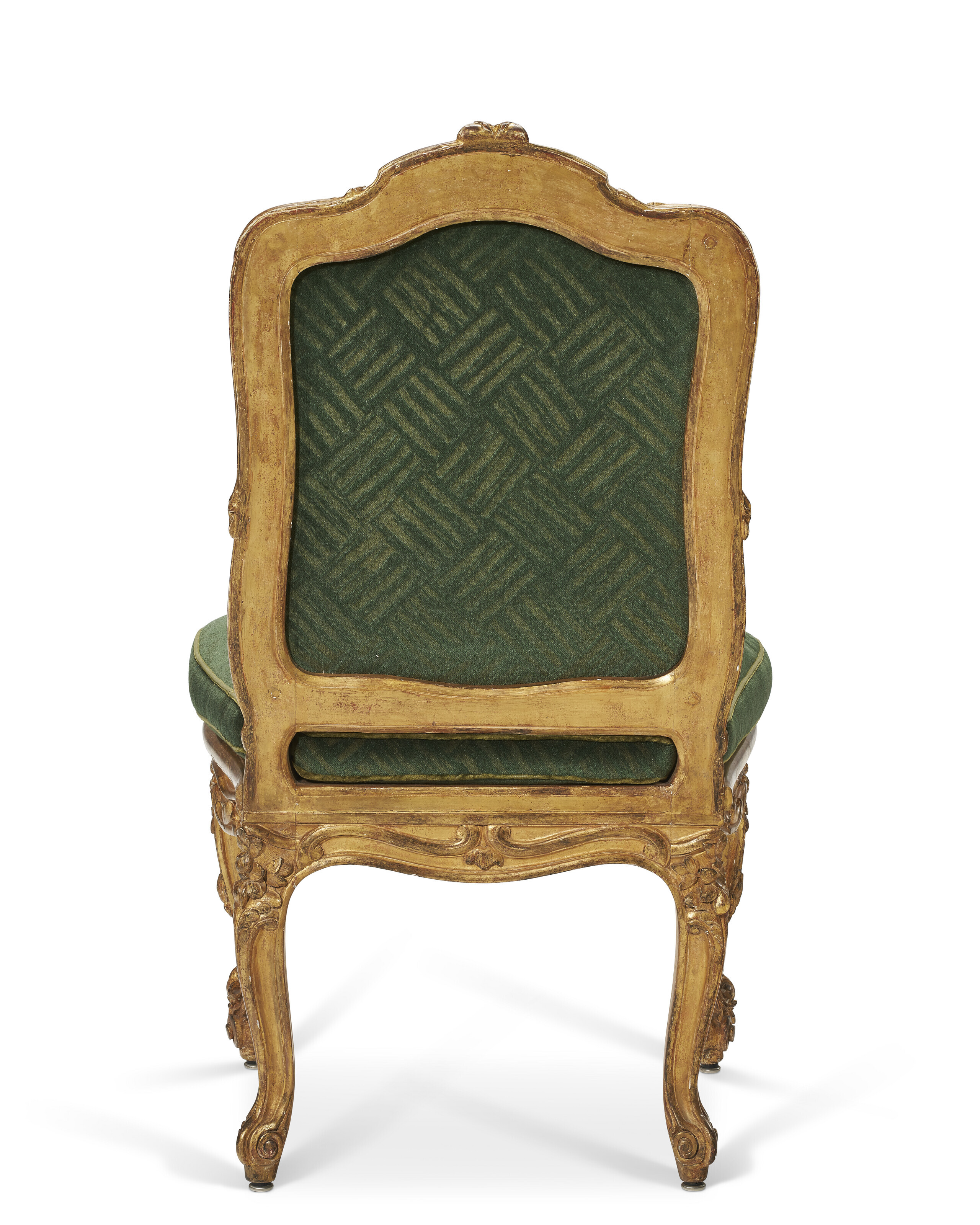 【仏蘭西】ルイ15世様式 Louis XVナイフレスト 6個組 A SET OF SIX LOUIS XV GILTWOOD CHAISES A LA REINE, BY NICOLAS