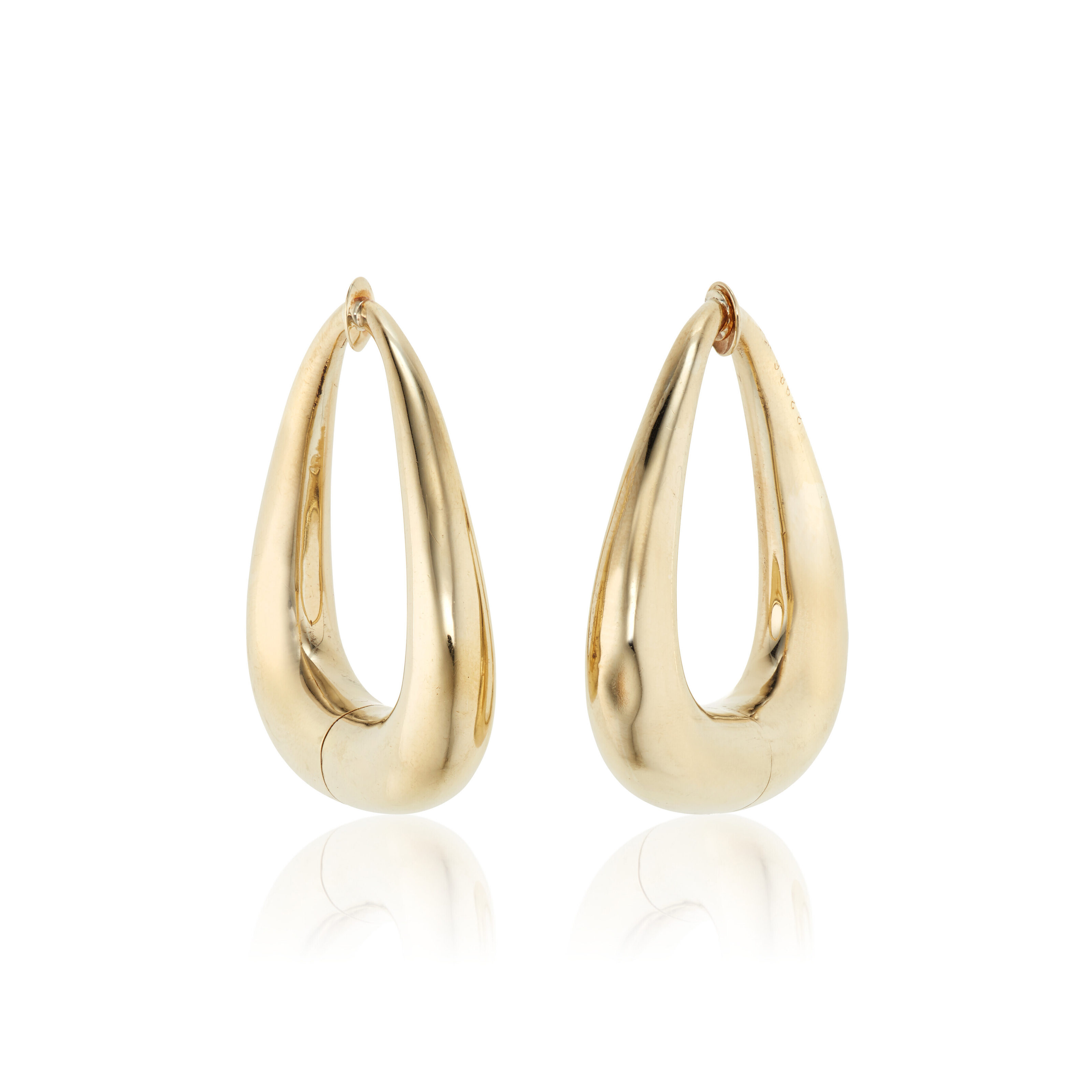 CARTIER RETRO GOLD TRIANGULAR HOOP EARRINGS, Christie’s