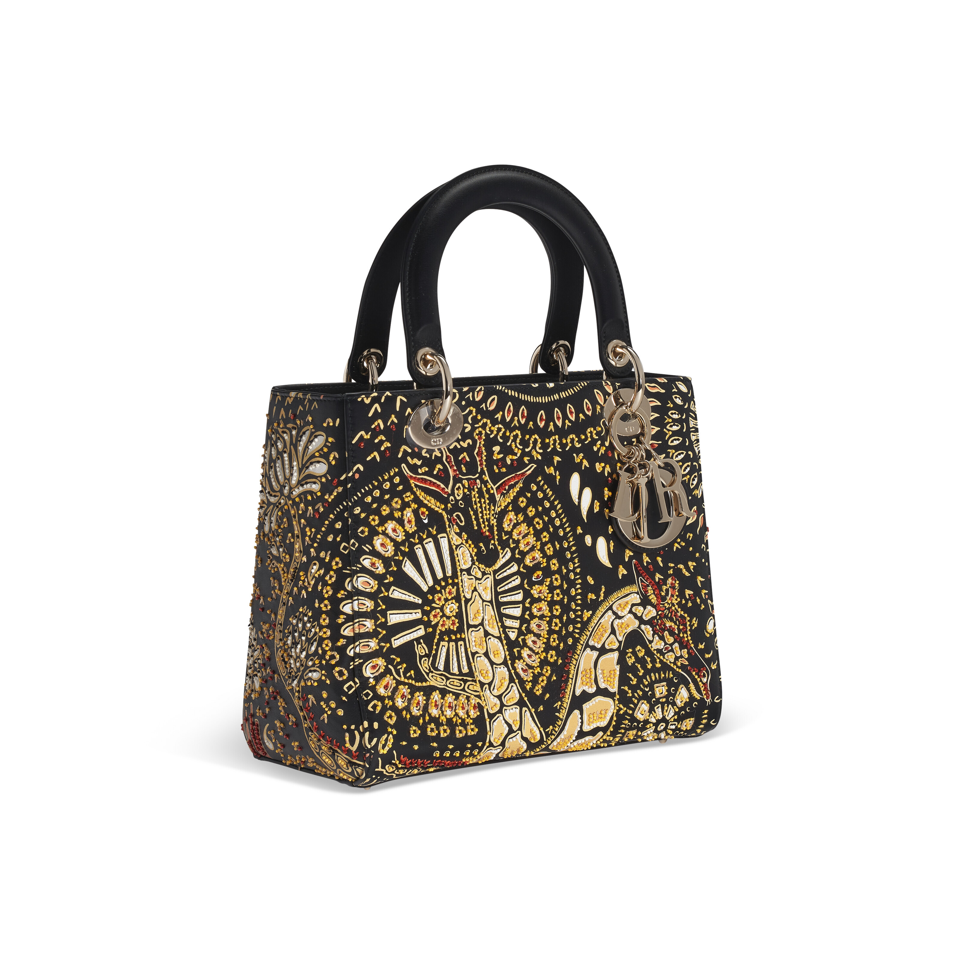 Lady dior clearance embroidered bag 2019