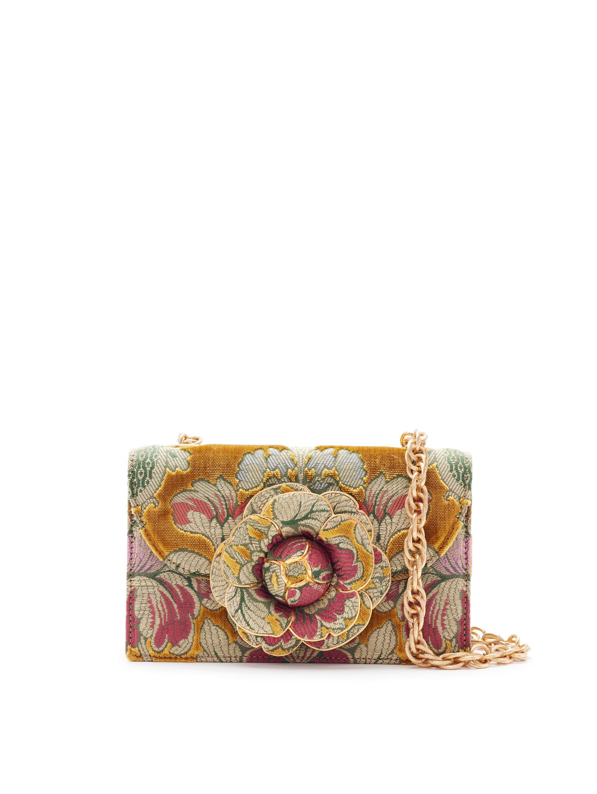 Jupe Oscar De La Renta Neuve Avec étiquettes - Jacquard Citron Fleuri, Tailles 0 2 4