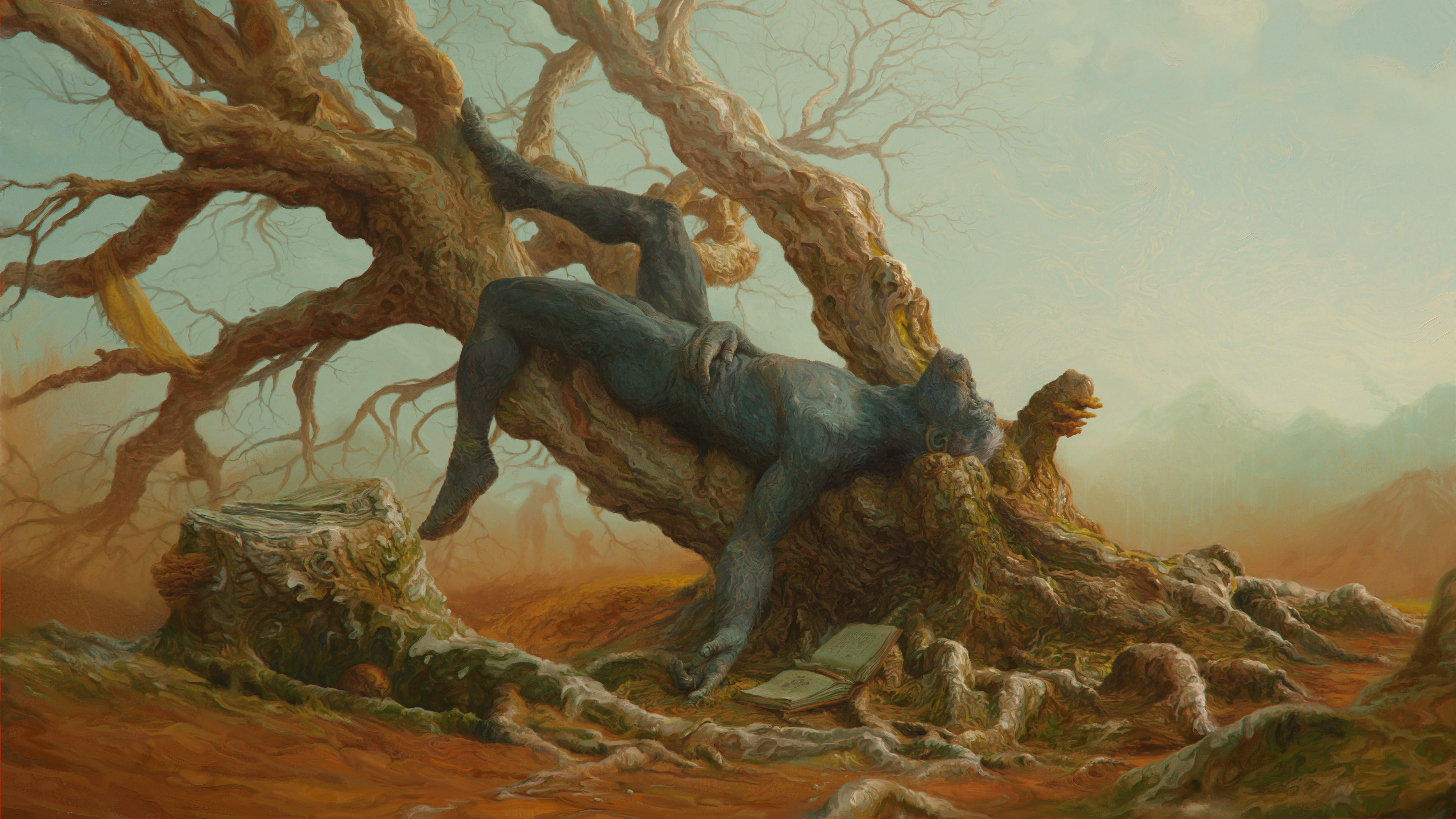 Sam Spratt (b. 1988), VII. Wormfood,&nbsp;Part of Sam Spratt's LUCI Series, 2022. Non-fungible token (jpg). 5000 x 2813 pixels. Minted on 7 June 2022. Sold for $252,000 in Cartography of the Mind: A Curated NFT Sale to Benefit MAPS&nbsp;on 28 June 2022 at Christie&rsquo;s Online.&nbsp;Courtesy of the artist, Sam Spratt