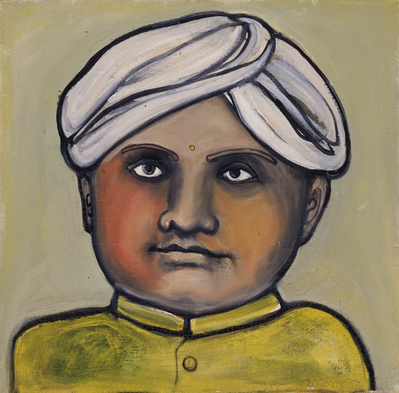JOGEN CHOWDHURY (B. 1939), Man with Turban | Christie's