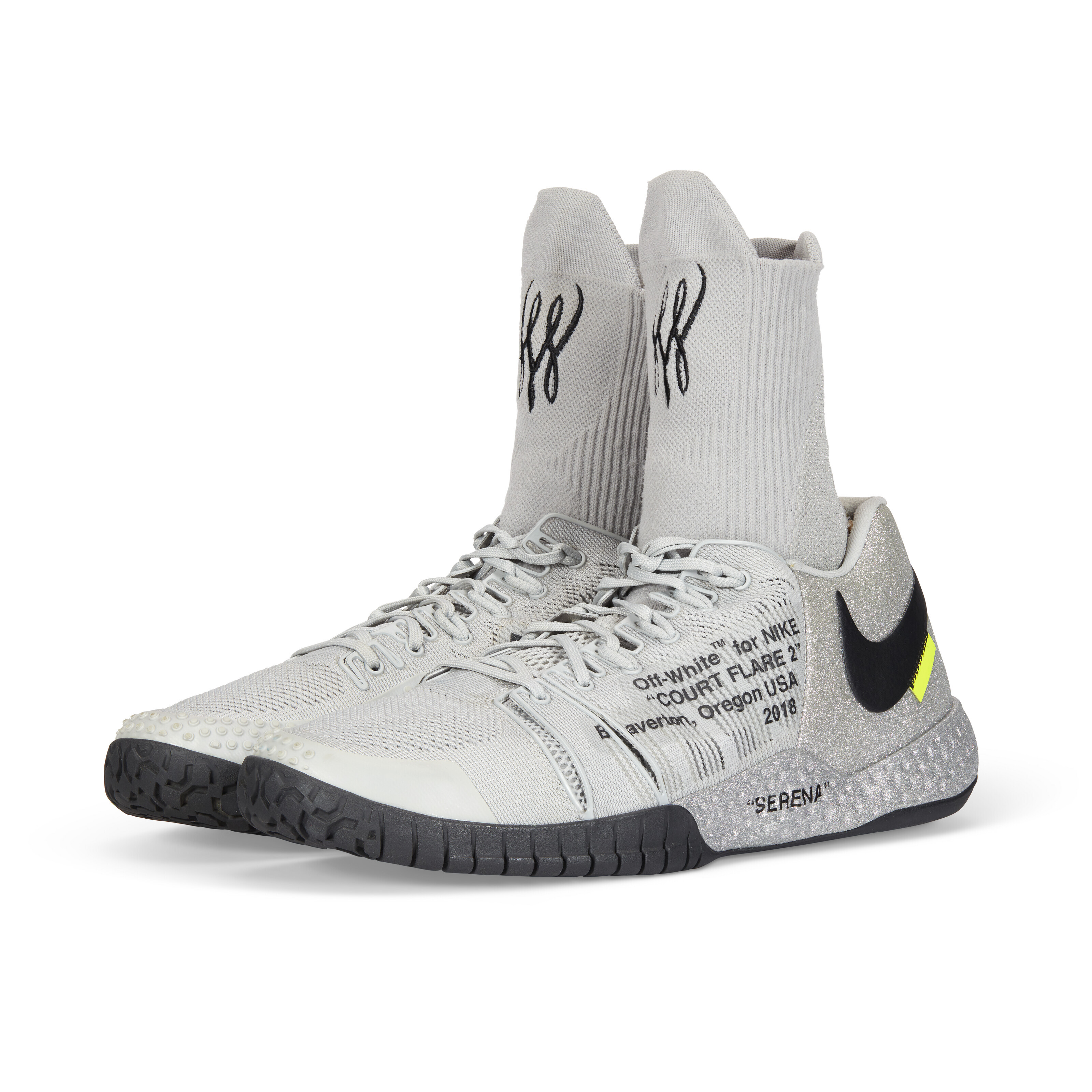 Nike court flare sales 2 off white