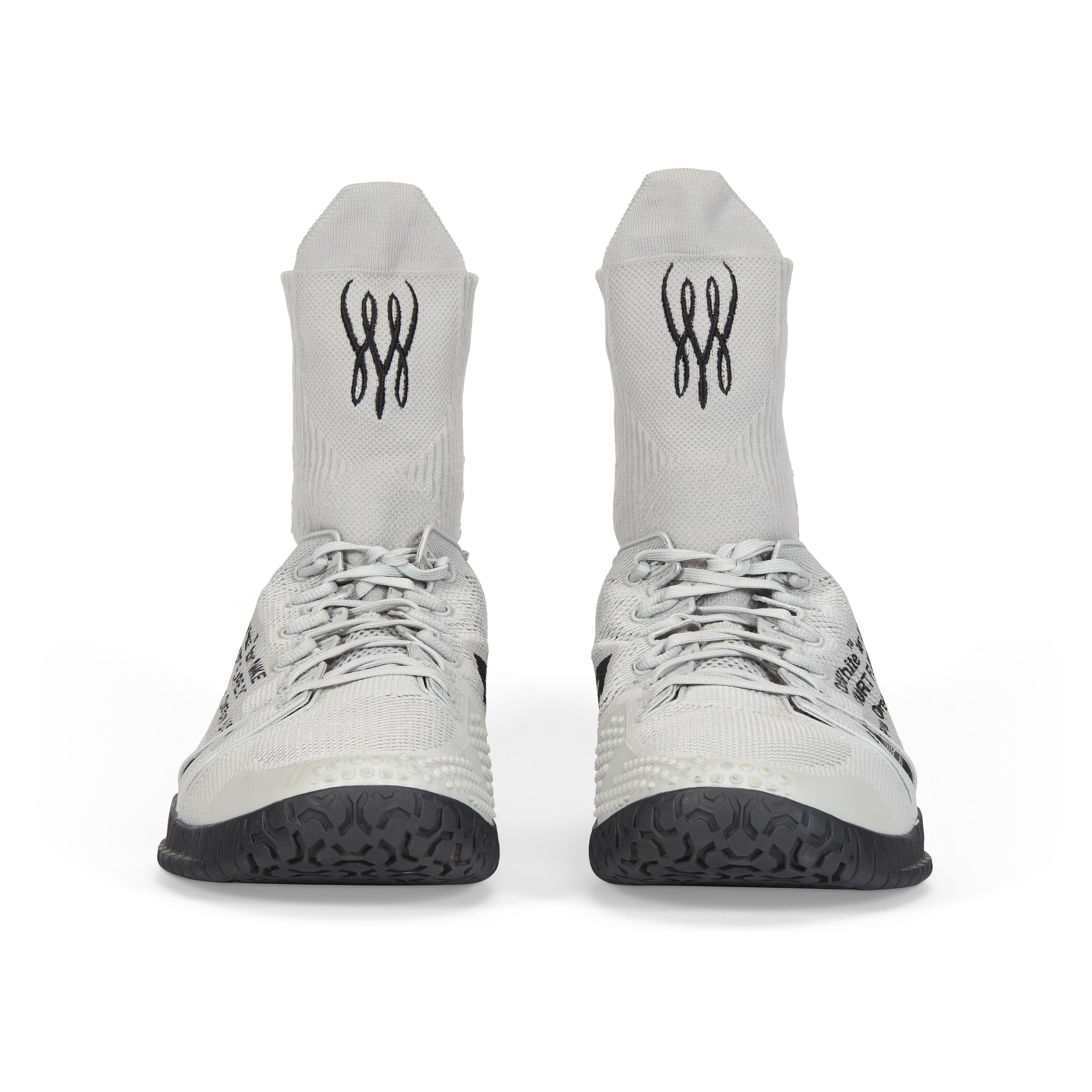 SERENA WILLIAMS GAME WORN COURT FLARE 2 WHITE BY VIRGIL ABLOH WITH