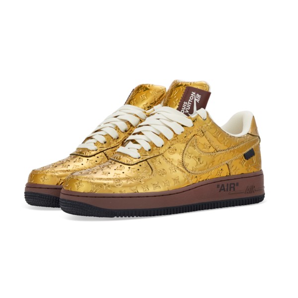 Nike x Louis Vuitton Air Force 1 Low Virgil Abloh - Metallic Gold