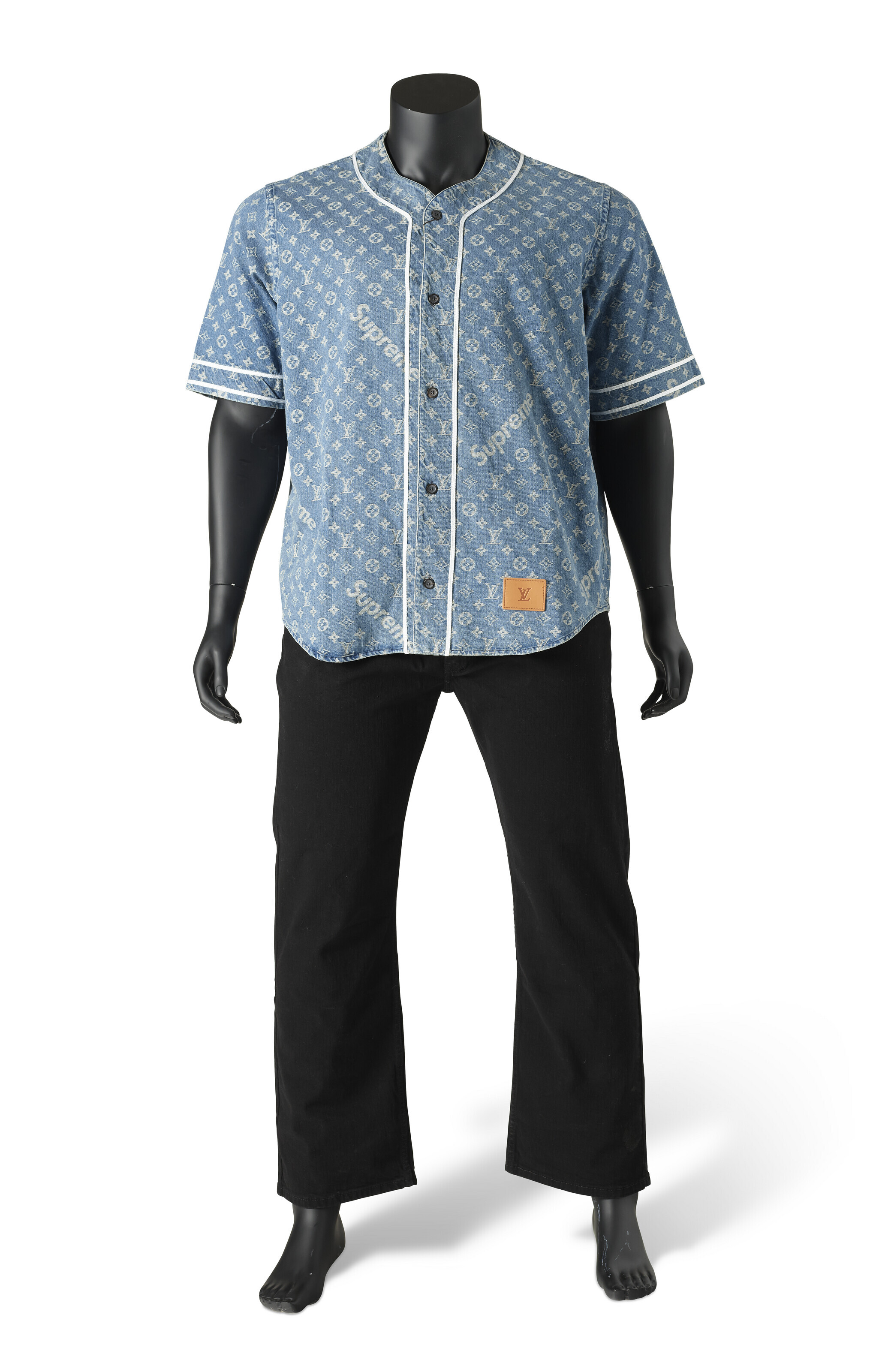 Supreme Denim Baseball Jersey Louis Vuitton Supreme Jersey Supreme