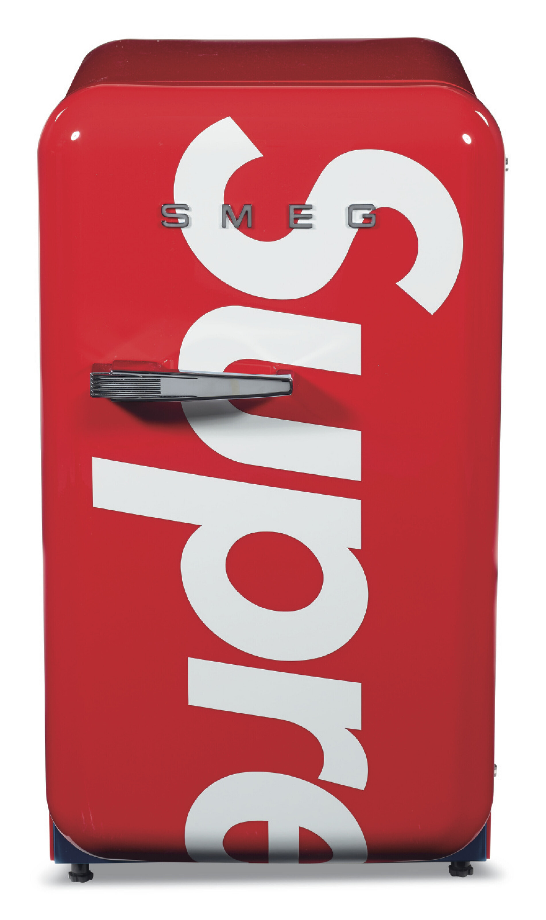 A LIMITED EDITION RED FAB5 MINIREFRIGERATOR, SMEG X SUPREME, 2021