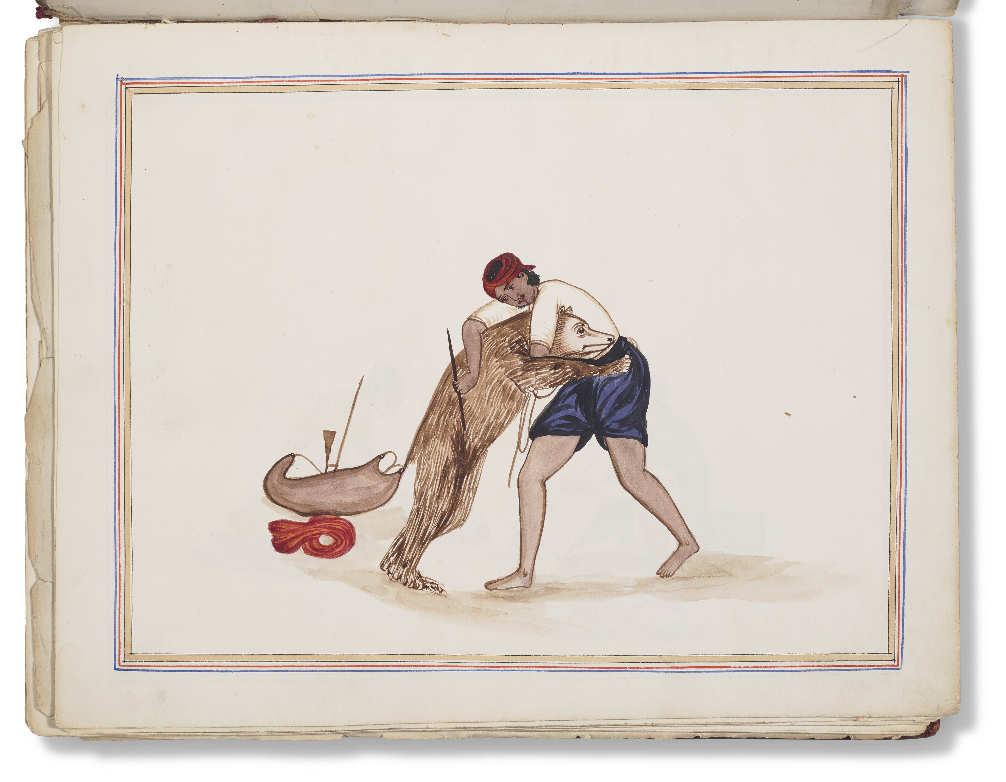 View of A FIFTY-EIGHT PAGE ALBUM OF COMPANY SCHOOL PAINTINGS, INDIA, COMPANY ...