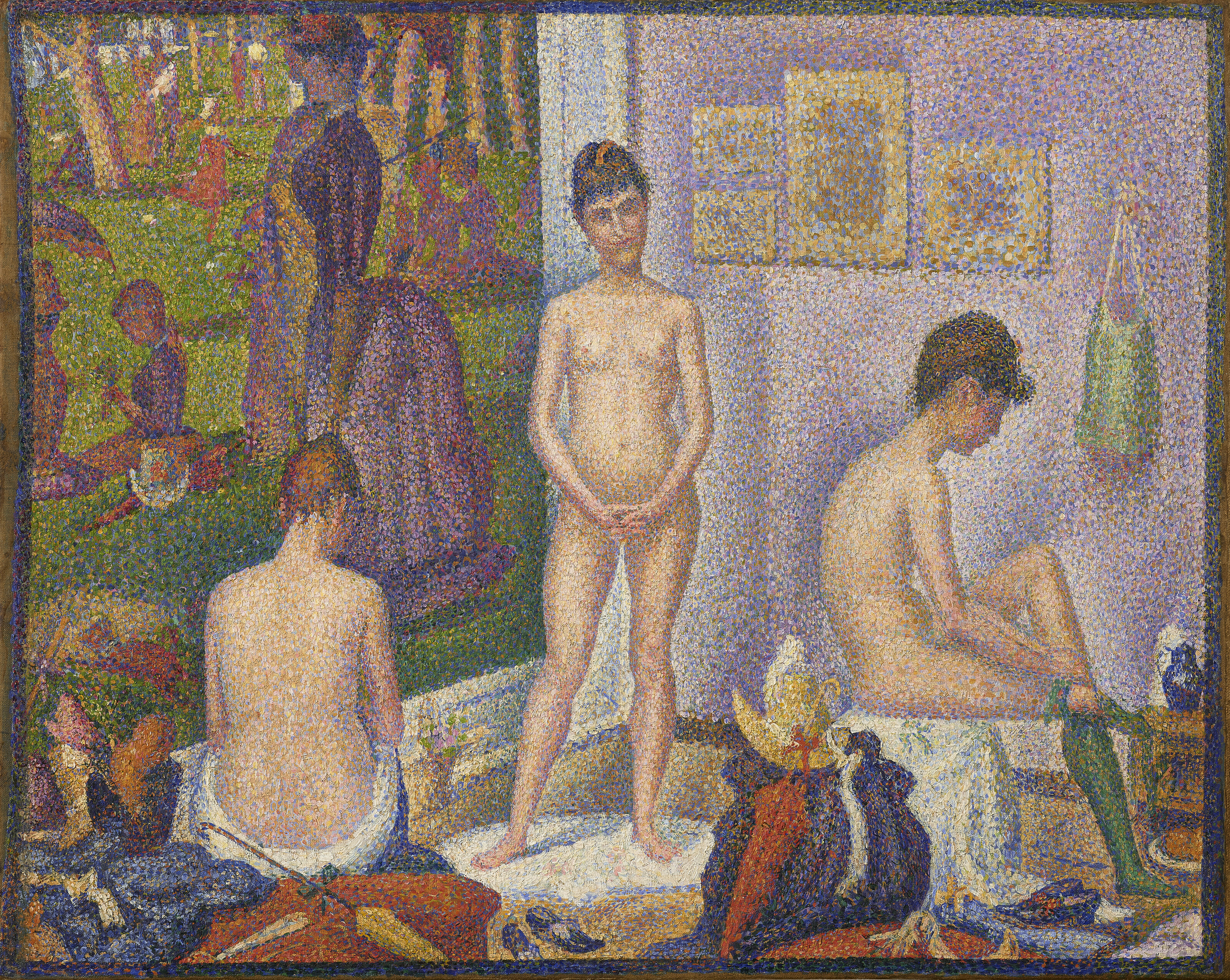 Georges Seurat (1859-1891), Les Poseuses, Ensemble (Petite version), 1888. 15&frac12; x 19&frac34; in (39.3 x 50 cm). Sold for $149,240,000 in Visionary: The Paul G. Allen Collection Part I on 9 November 2022 at Christie&rsquo;s in New York