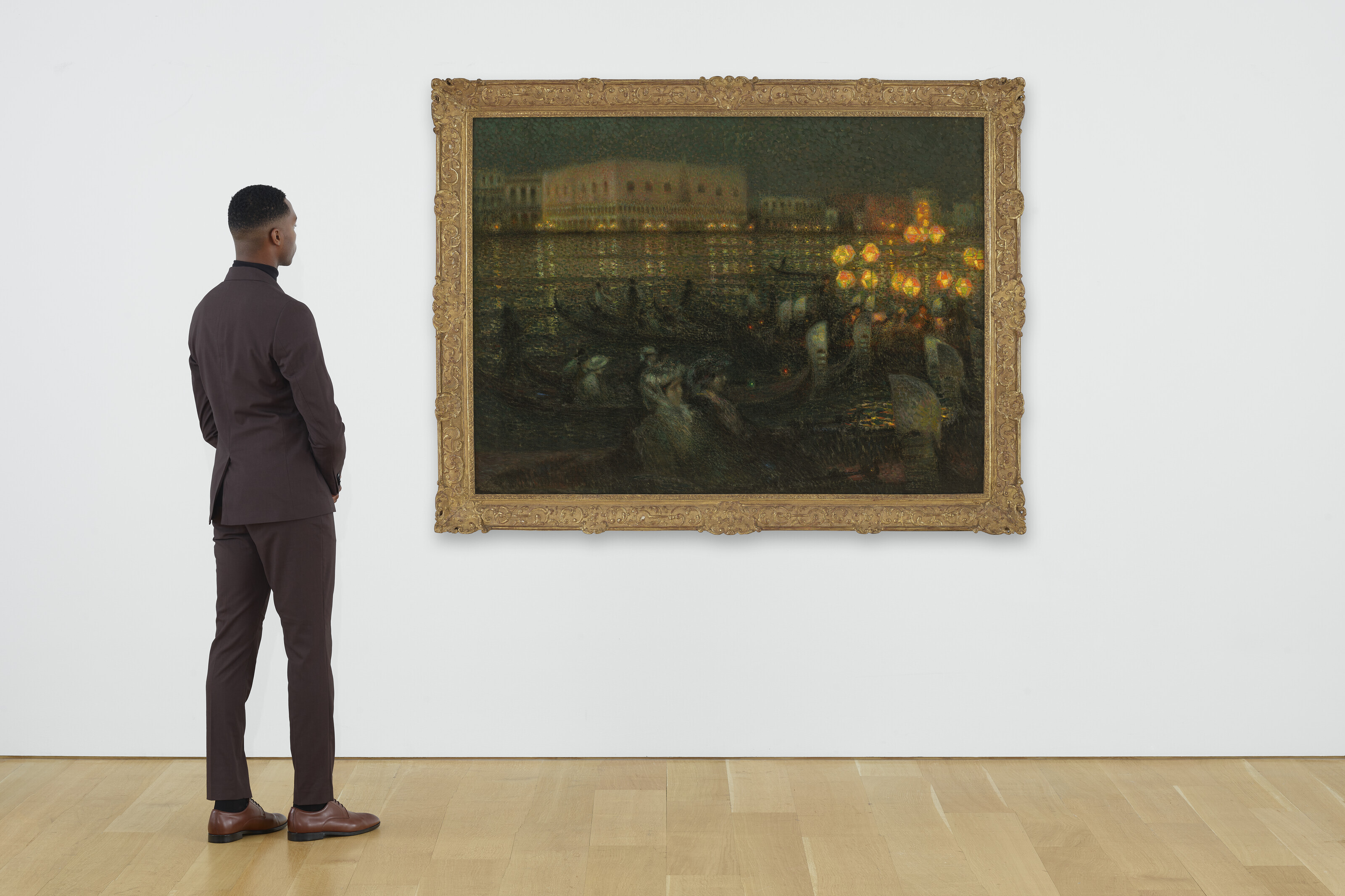 Henri le Sidaner、超希少画・海外レゾネ、新品高級額・額装付 HENRI LE SIDANER (1862-1939), La Sérénade, Venise | Christie's