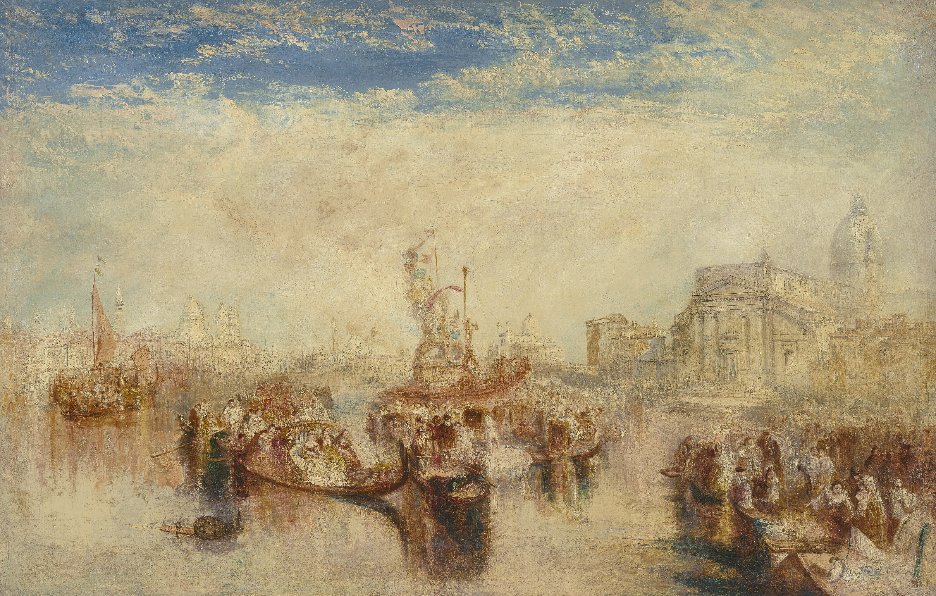 Joseph Mallord William Turner, Depositing of John Bellini's Three Pictures in La Chiesa Redentore, Venice, 1841, sold for $33,595,000 on 9 November 2022 at Christie's in New York