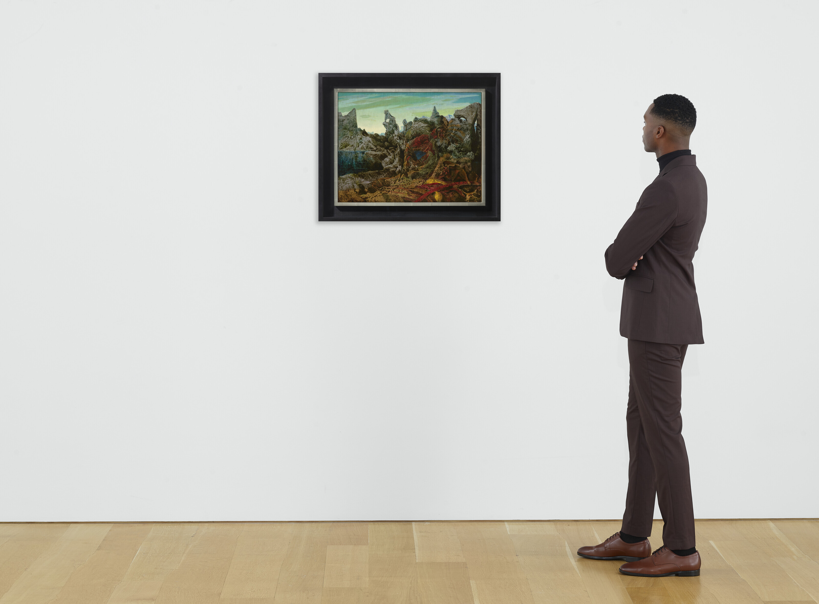 MAX ERNST (1891-1976), Paysage avec lac et chimères | Christie's