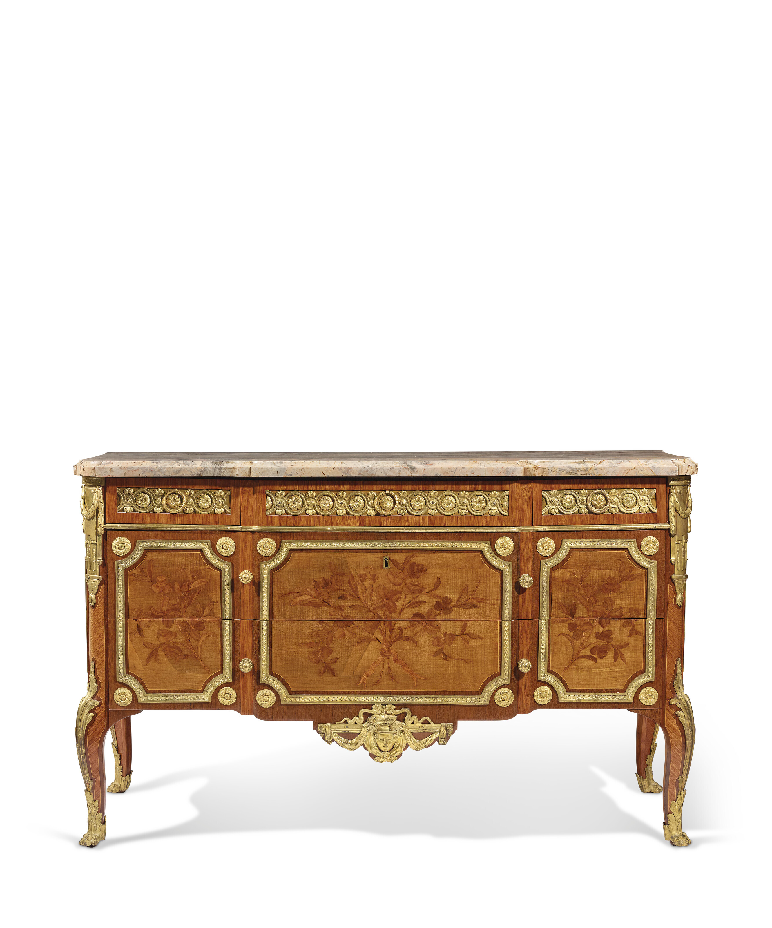 COMMODE ROYALE D'EPOQUE TRANSITION, ESTAMPILLE DE ROGER