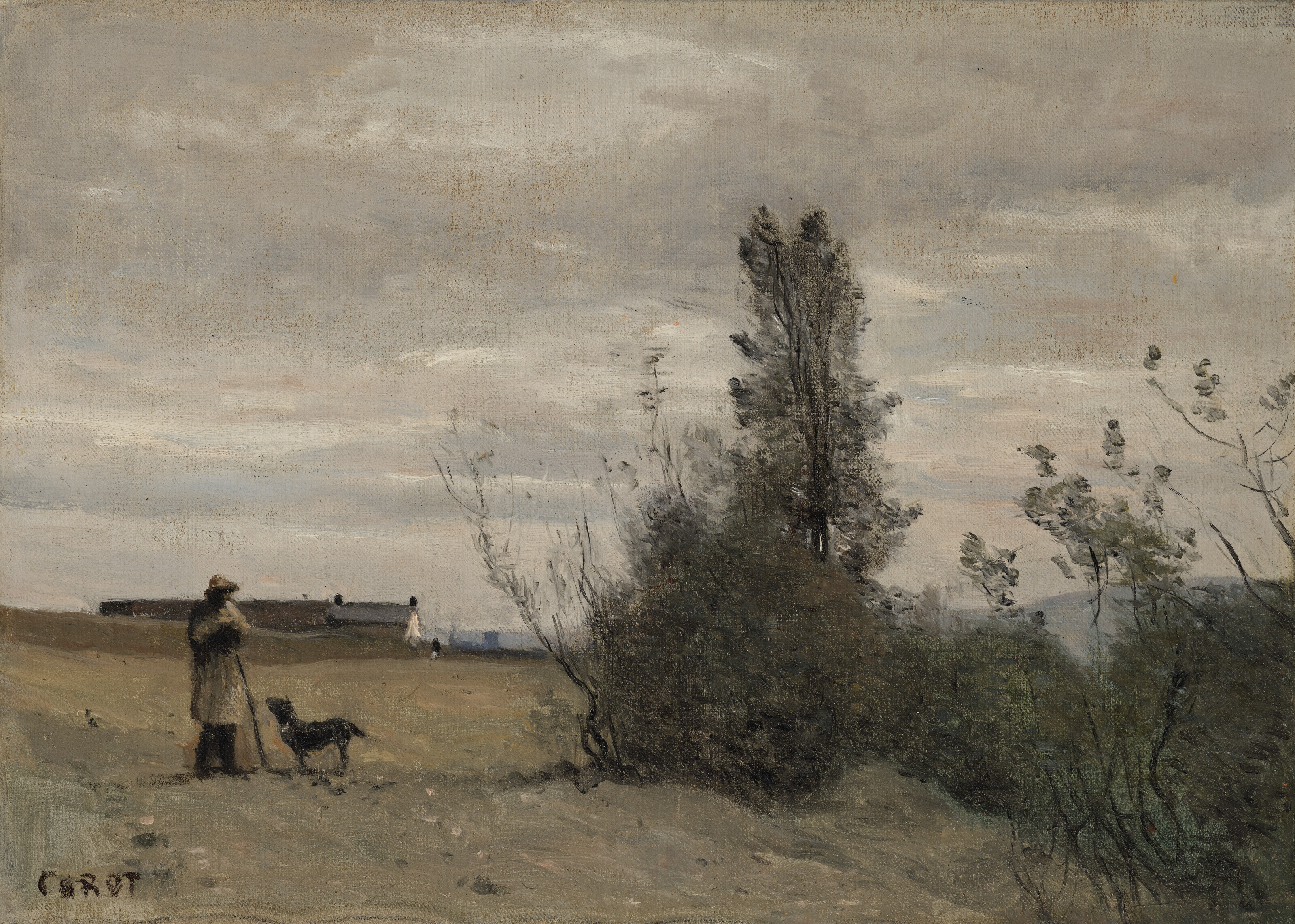 Le Berger avec le chien Rover