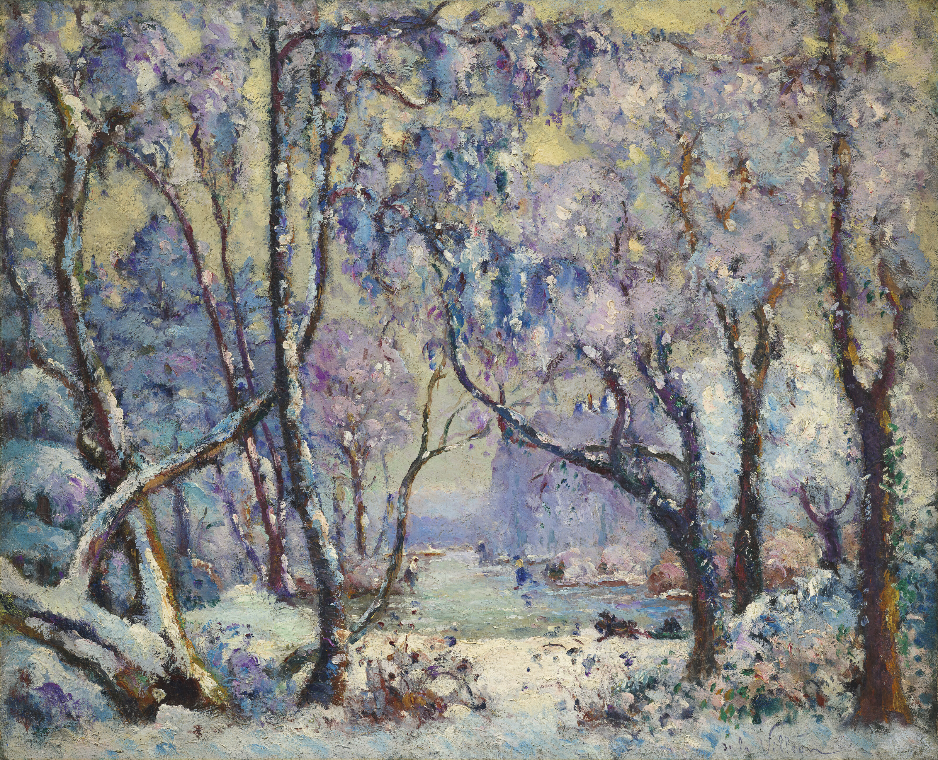 Hippolyte Petitjean (1854-1929), Femme dans un paysage | Christie's