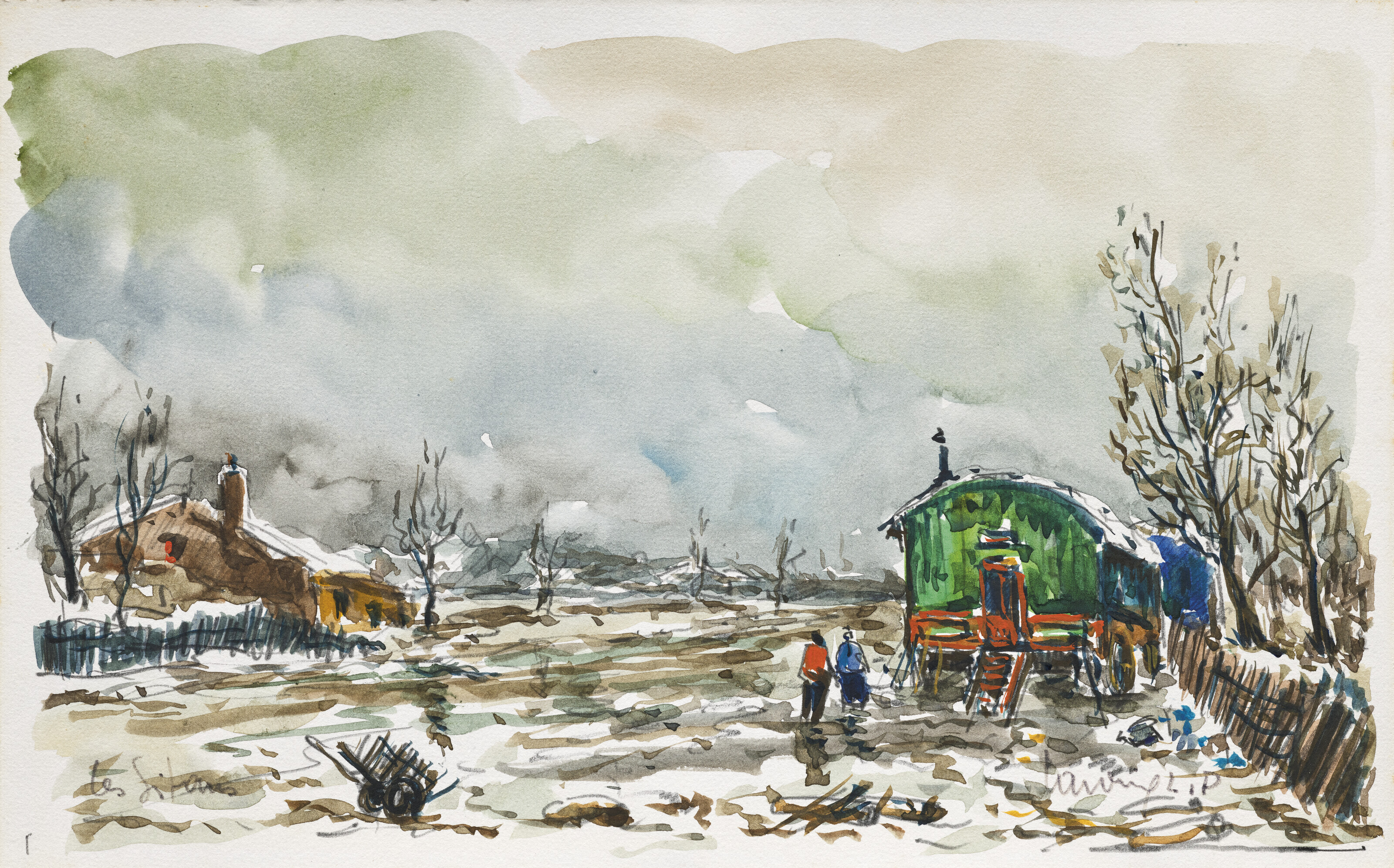 Hippolyte Petitjean (1854-1929), Femme dans un paysage | Christie's