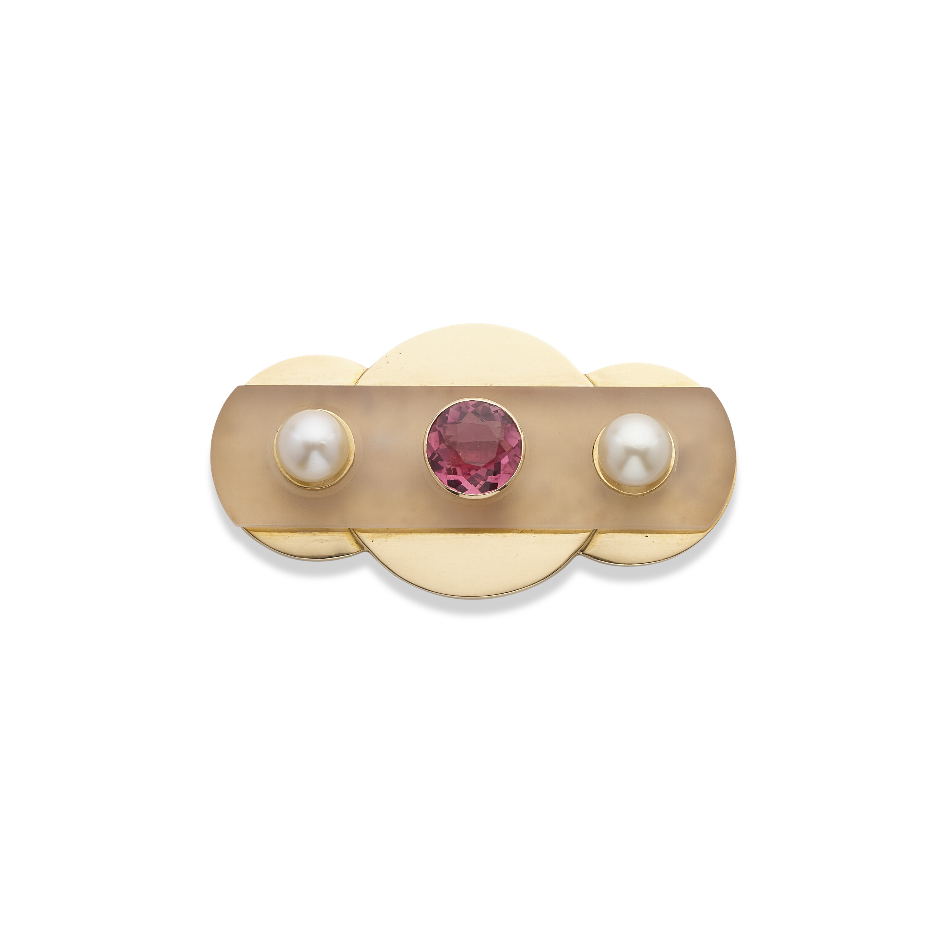Broche Vintage En Cristal De Roche - Amas De Cristaux - Très Original - Occasion