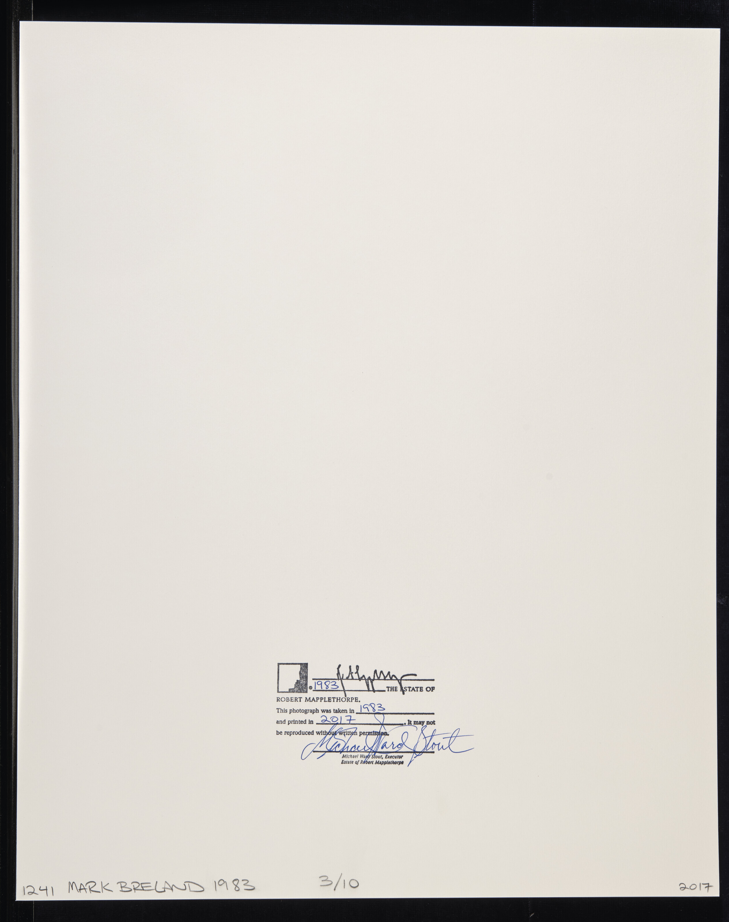 ROBERT MAPPLETHORPE (1946-1989), Mark Breland, 1983 | Christie's