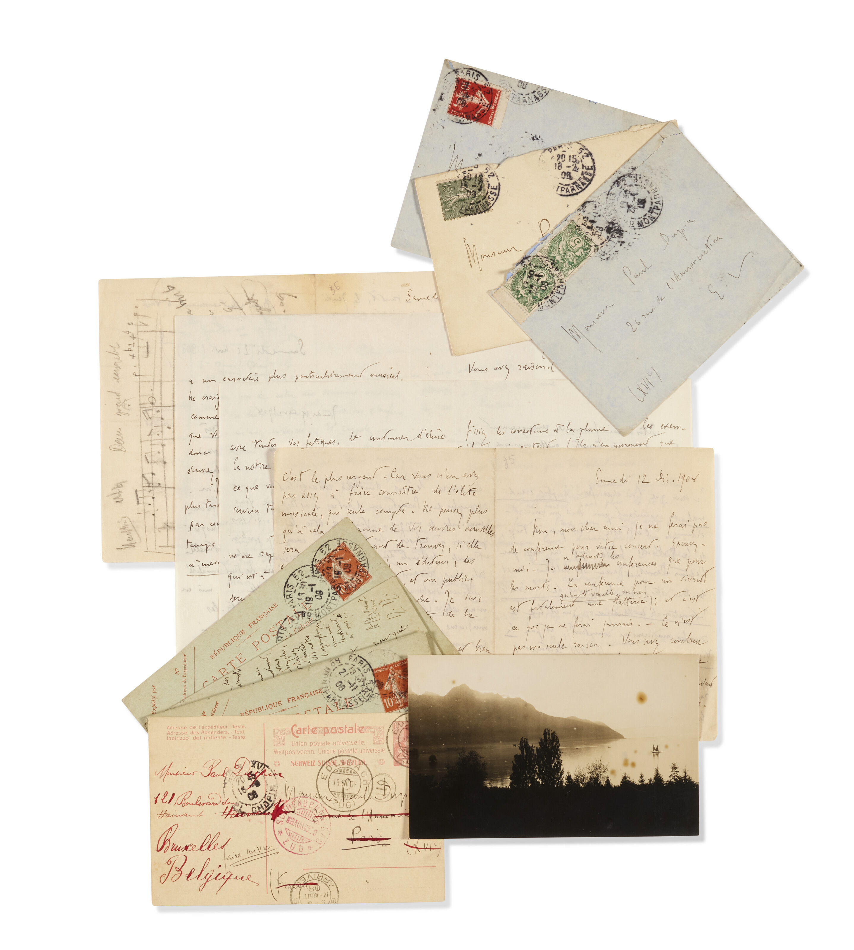Lot De 50 Autographes Sur Cartes Photos - Collection Politique Allemande - Signés Main - Original